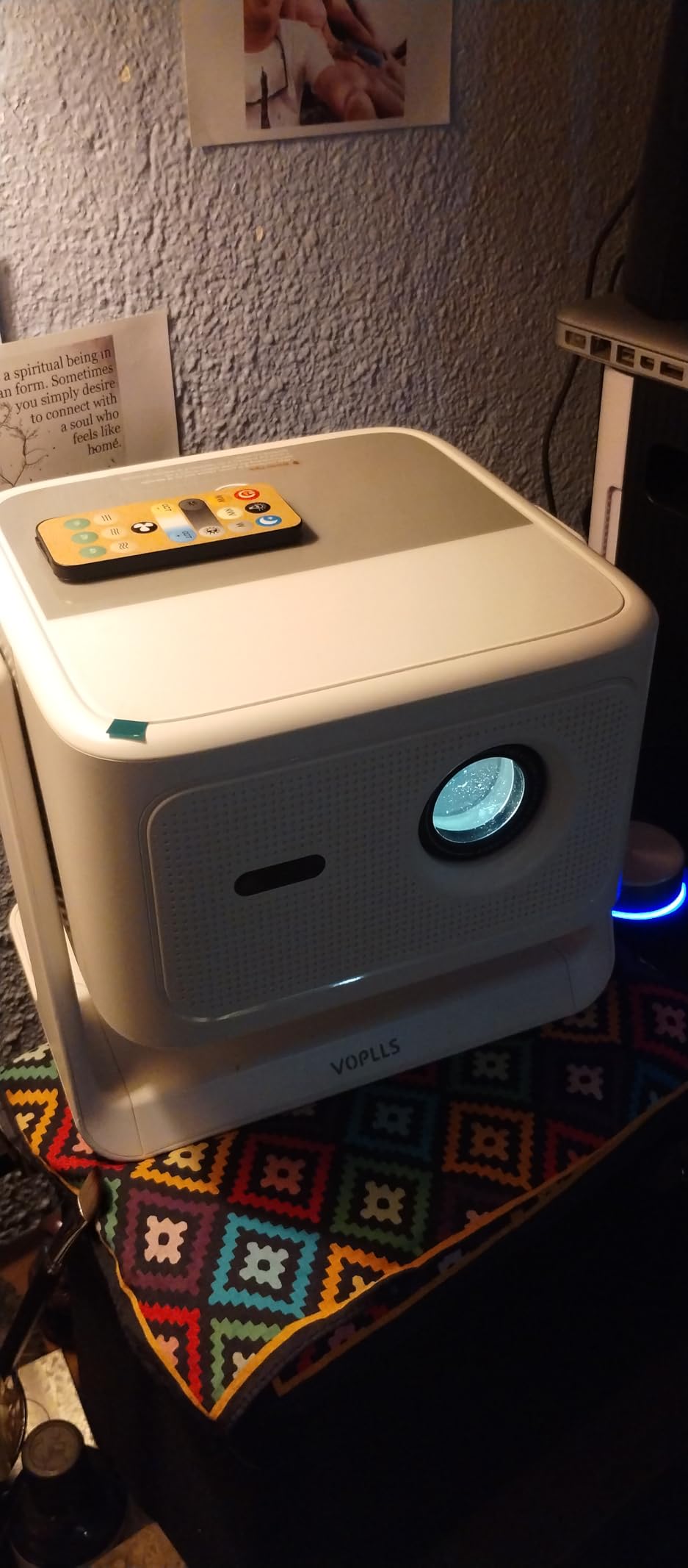 【Official Licensed Google TV】4K Smart Projector with WiFi and Bluetooth, VOPLLS Outdoor Projectors with Dolby/Auto Focus, Portable Movie Phone Wireless Gaming Wifi Proyector for Bedroom/Home/Ceiling customer photo 1