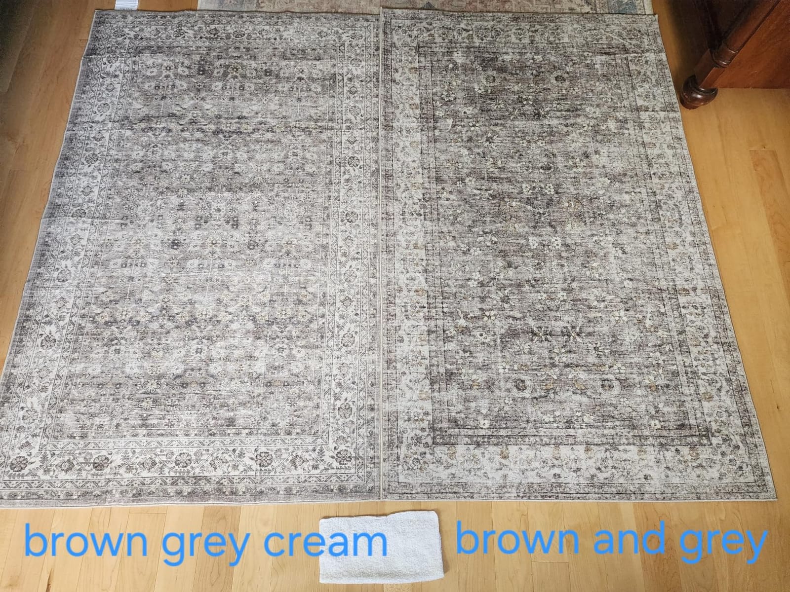 Washable Area Rugs for Living Room: 8x10 Bedroom Rug Non Slip Large Carpet | Low Pile Soft Faux Wool Non Shedding Lightweight Boho Area Rug for Dining Under Table Dorm Kids Playroom Nursery Home Office customer photo 1