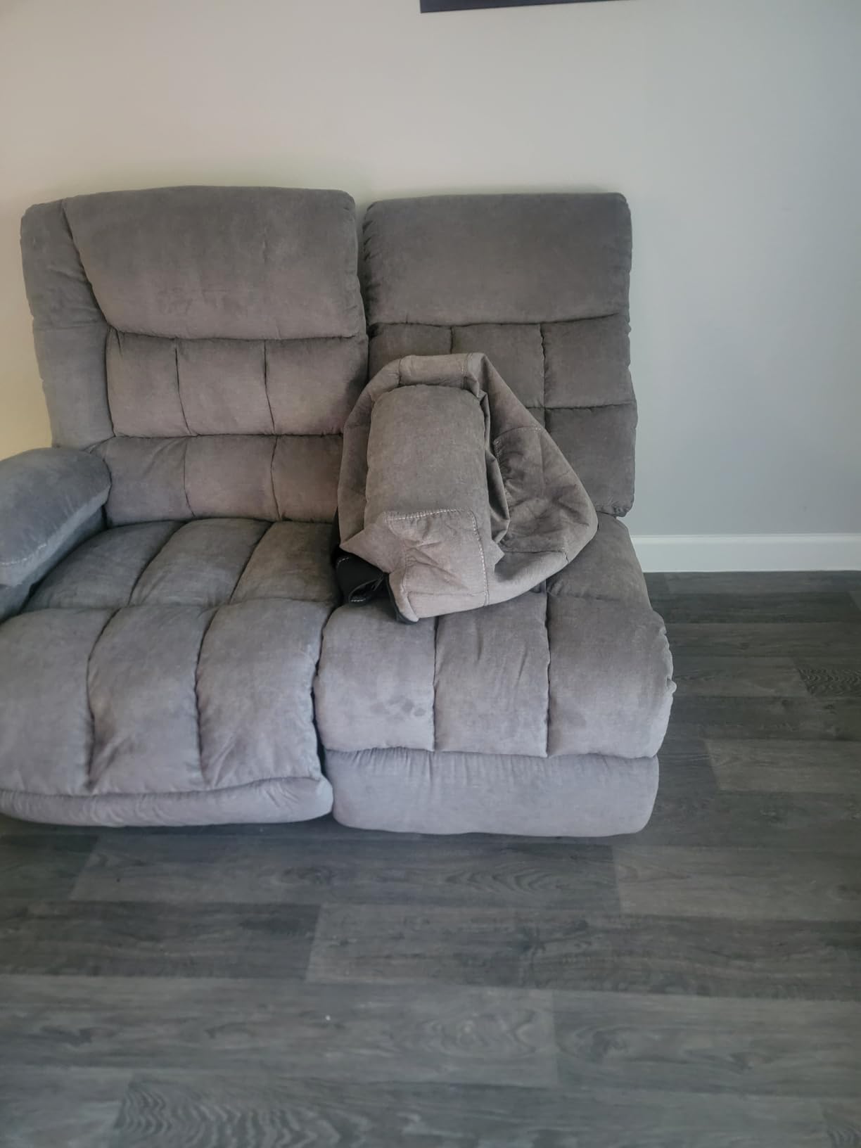 MAHOMICO Recliner Sofa with Cup Holders for Living Room 3 Seat Manual Oversized Recliner Chair with Ergonomic, Side Pocket for Adult customer photo 2