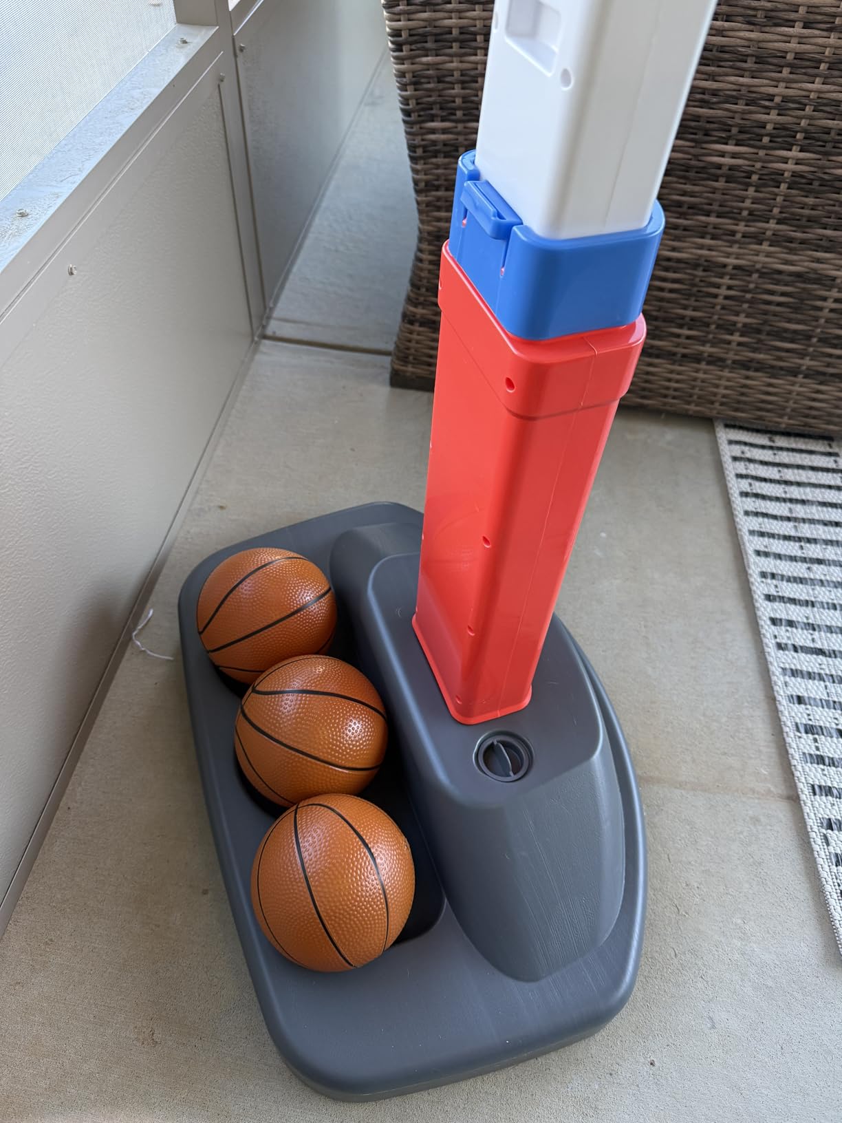 Fisher-Price Grow-to-Pro Basketball Hoop for Toddlers & Kids - Adjustable Height Indoor/Outdoor Play Set with Ball, 18 Months - 5 Year customer photo 1