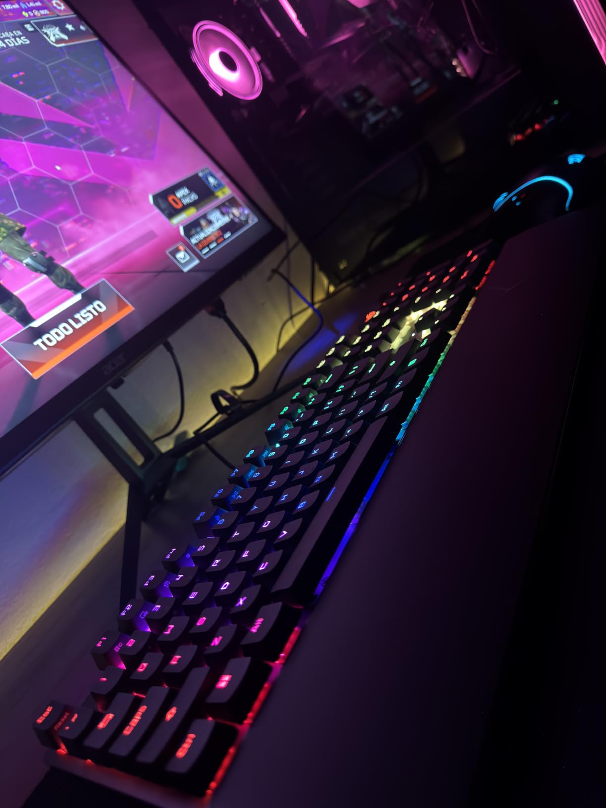 ASUS ROG Strix Scope II X Wired USB Mechanical Gaming Keyboard, 100% Full-Size, Hot Swappable Pre-lubed ROG NX Snow V2 Linear Switches, PBT Keycaps, RGB, PC/Mac Support customer photo 2