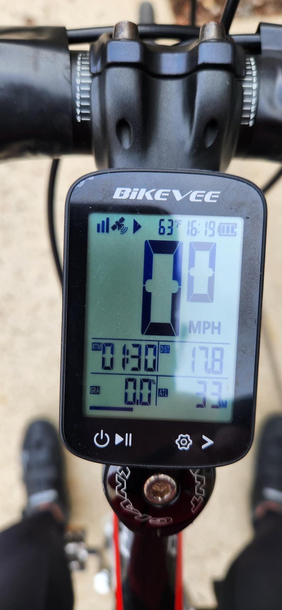 Wireless GPS Bike Computer, 2.4