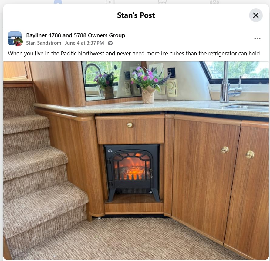 ZAFRO Electric Fireplace Stove with Dual Heat & Flame-Only Mode, 5100 BTU, 1000W/1500W Settings, Built-In Thermostat, ETL, Overheat Protection, 22 in customer photo 2