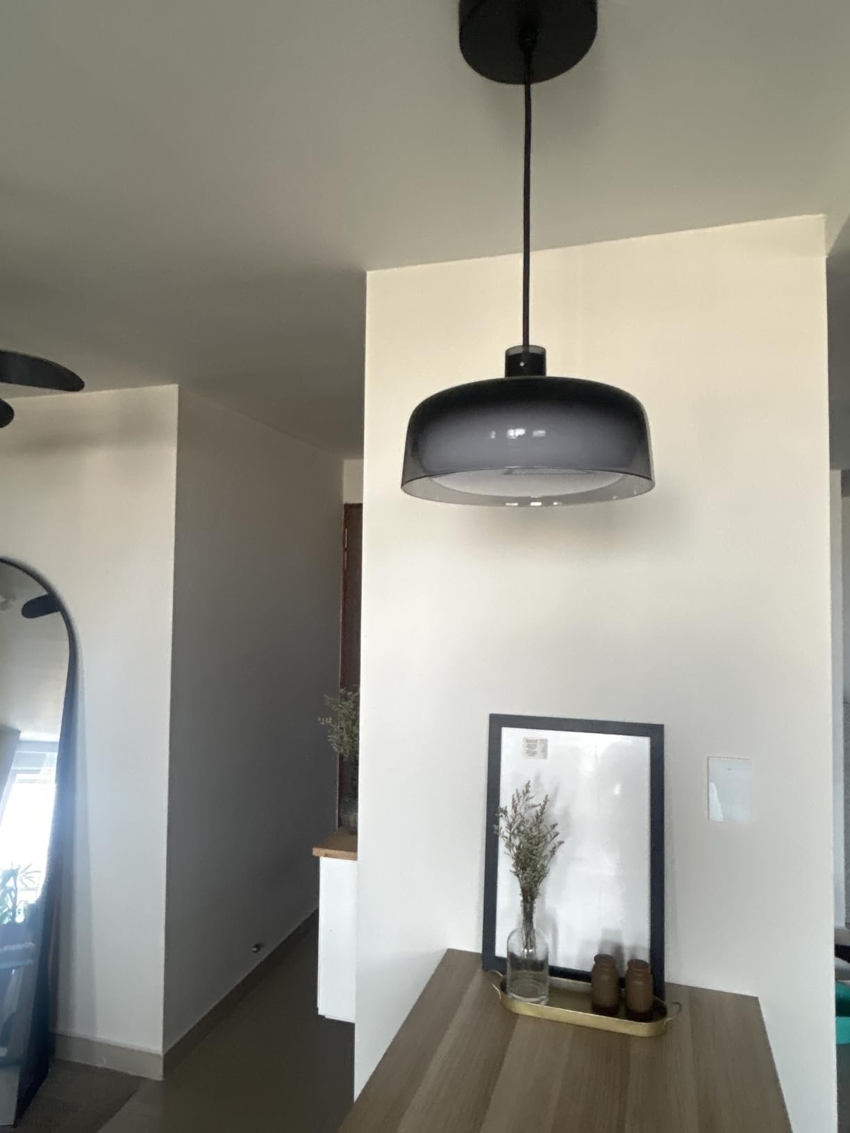 Govee Pendant Lights for Kitchen Island, Three-Layer RGBIC Smart Lighting, 1300LM, Works with Matter & Alexa, 2700K-6500K Dimmable Black Hanging Light Fixture, Adjustable Height for Dining Room customer photo 2