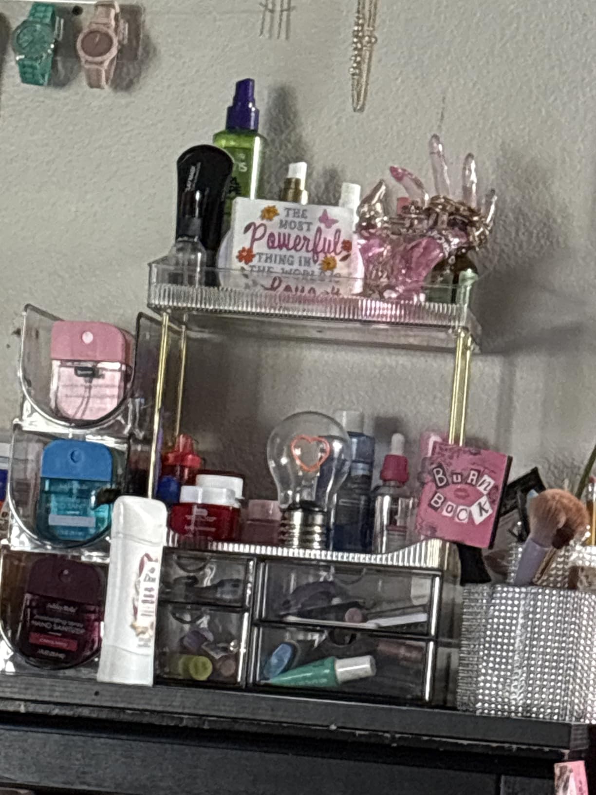 SNSLXH 4-Tier Clear Makeup Organizer Bathroom Storage | 4 Drawers Cosmetics Organiser customer photo 2