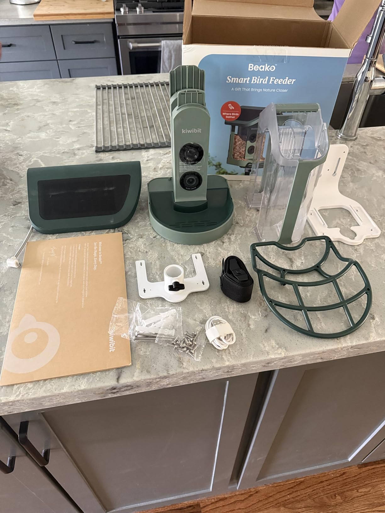 Solar Smart Bird Feeder with Camera, 4K HDR Live Video, AI Bird IDs, 8MP Photos customer photo 2