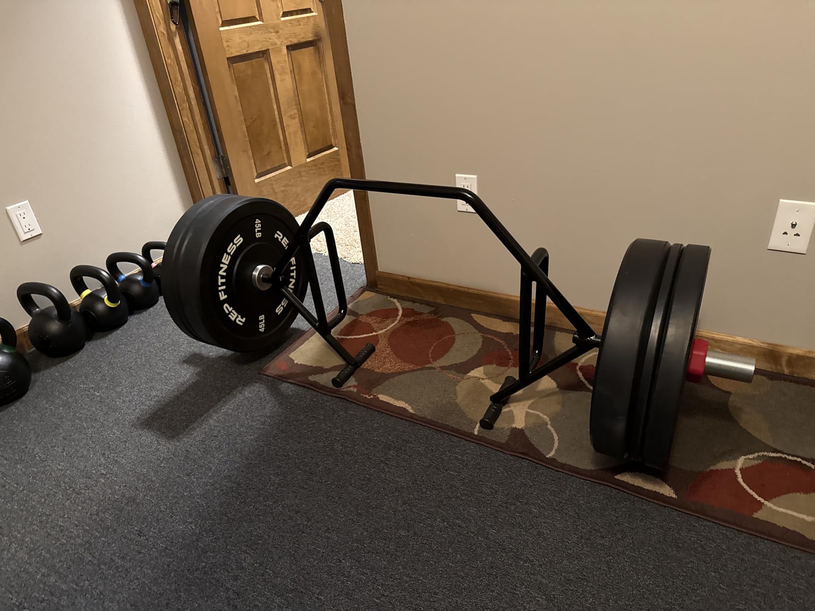 Bells of Steel Trap Bar, Open Ended Hex Bar Deadlift & Olympic Trapbar for Weight Lifting, Heavy Duty Hexagonal Dead Lift Bar with Rotating Sleeves, Built-in Jack, 700lb, for Commercial & Home Gym customer photo 1