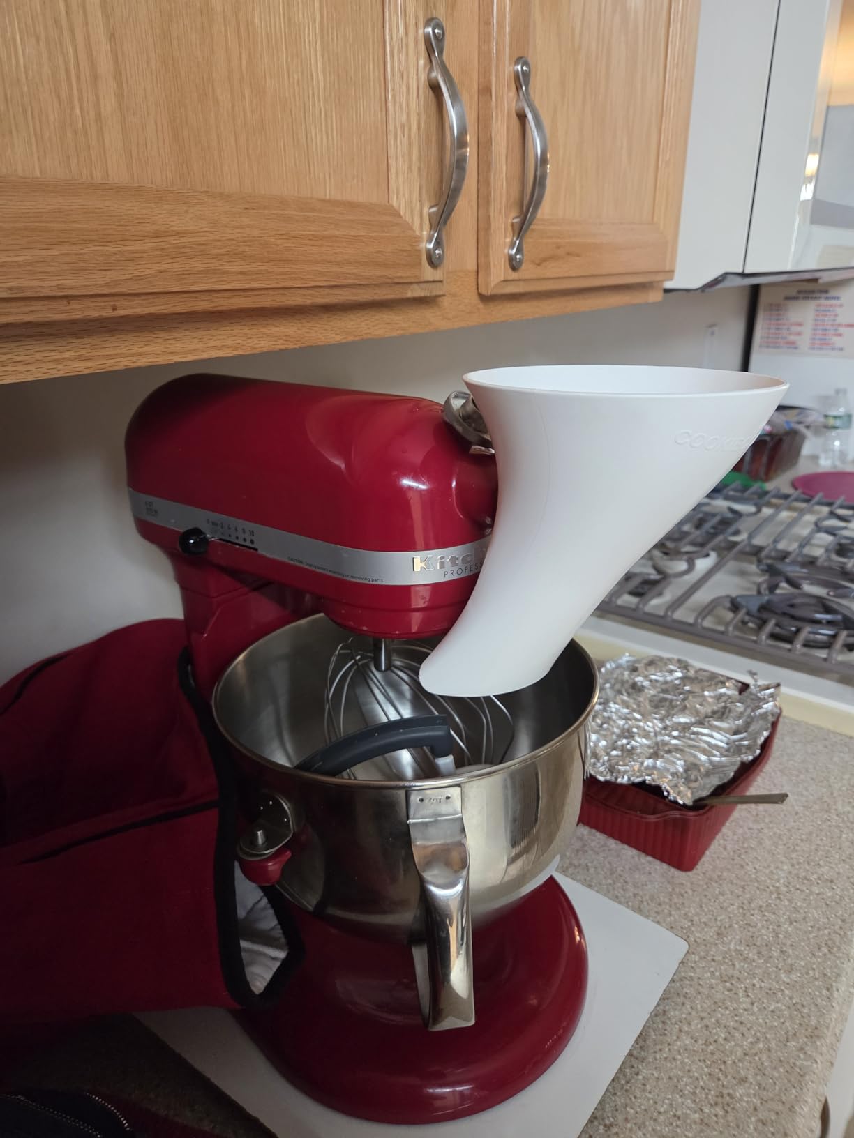 Countess Flour Funnel - Stand Mixer Attachment by The Cookie Countess (White) customer photo 1