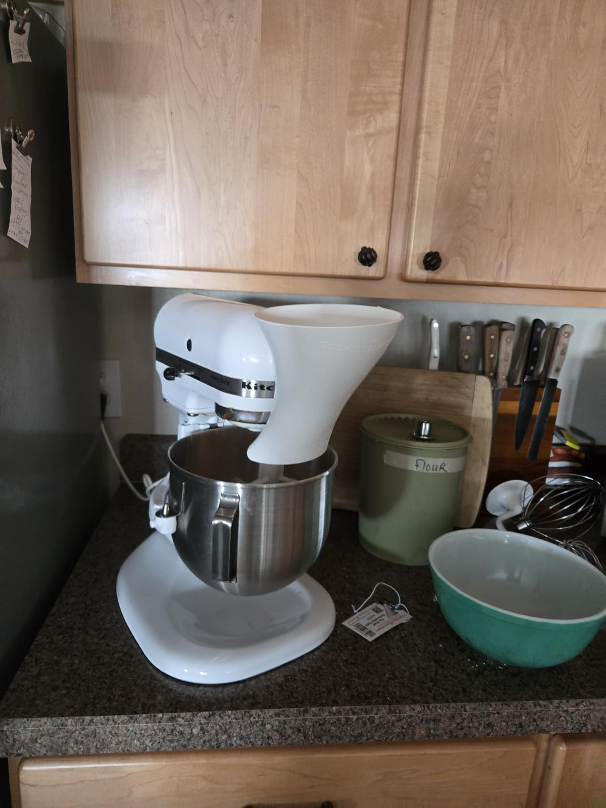 Countess Flour Funnel - Stand Mixer Attachment by The Cookie Countess (White) customer photo 2