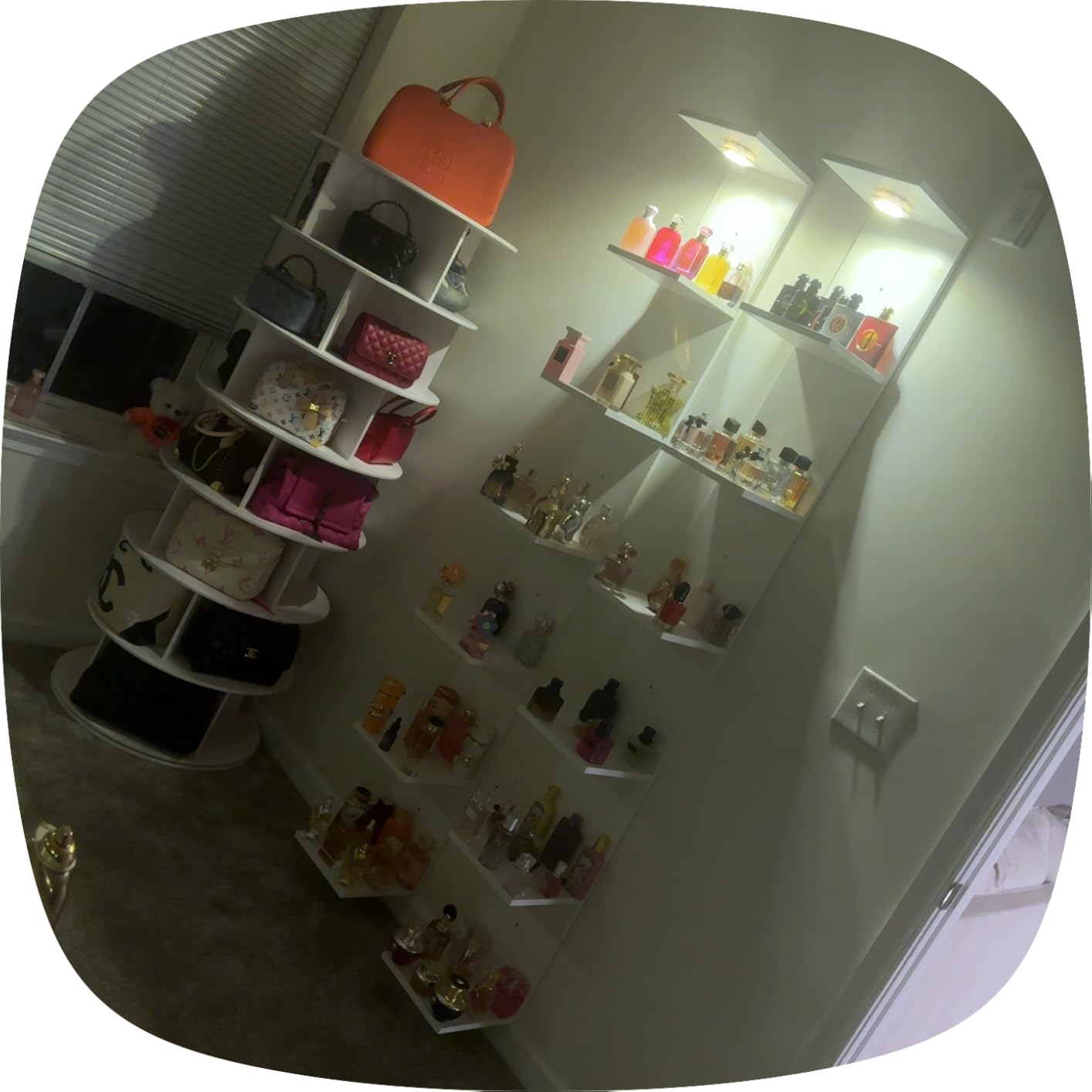 Fixwal 7 Tier Wall Shelf with LED Lights Lack Shelf for Room Decor (White) customer photo 1