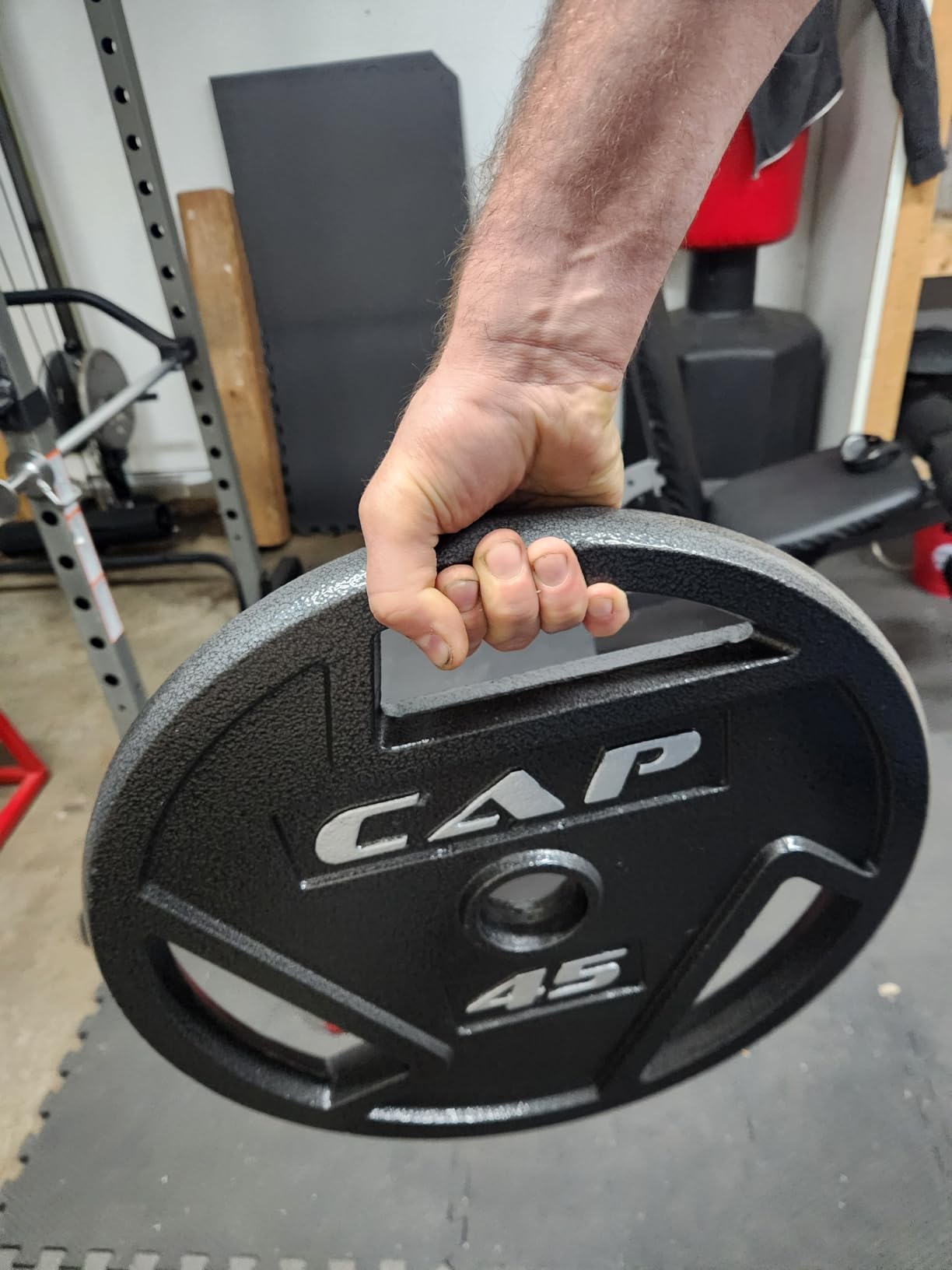 CAP Barbell 2-Inch Olympic Cast Iron Plate Weight Set | 75-285 lbs | Multiple Options customer photo 2