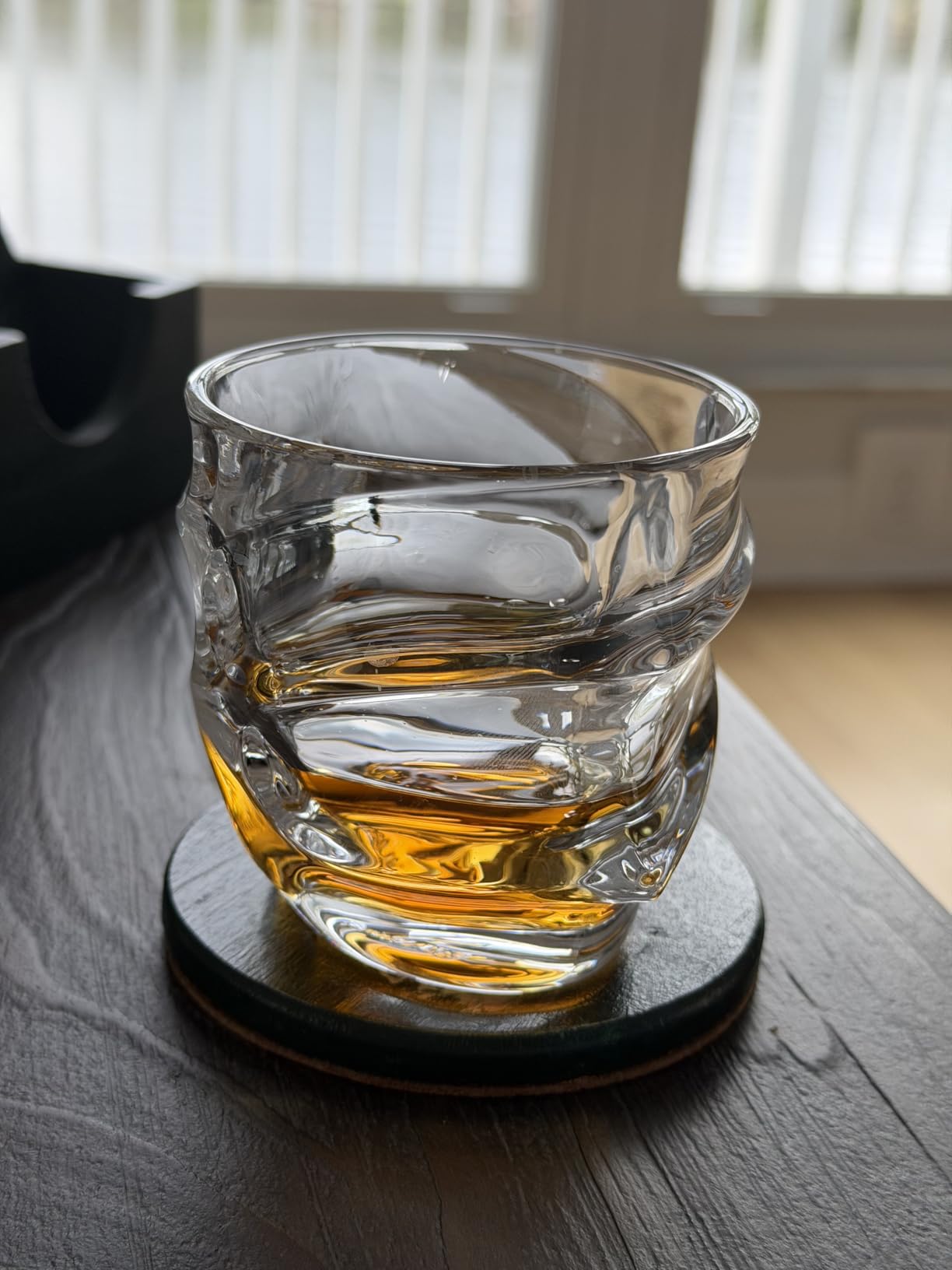 TSUKIGLASS Storm Crystal Cocktail Whiskey Glasses Set of 4, Gifts for Men | Japanese Old Fashioned Rocks Tumblers, 8.45oz, Bourbon, Scotch & Whisky Glasses, Lead-Free Crystal, Gift Box customer photo 1
