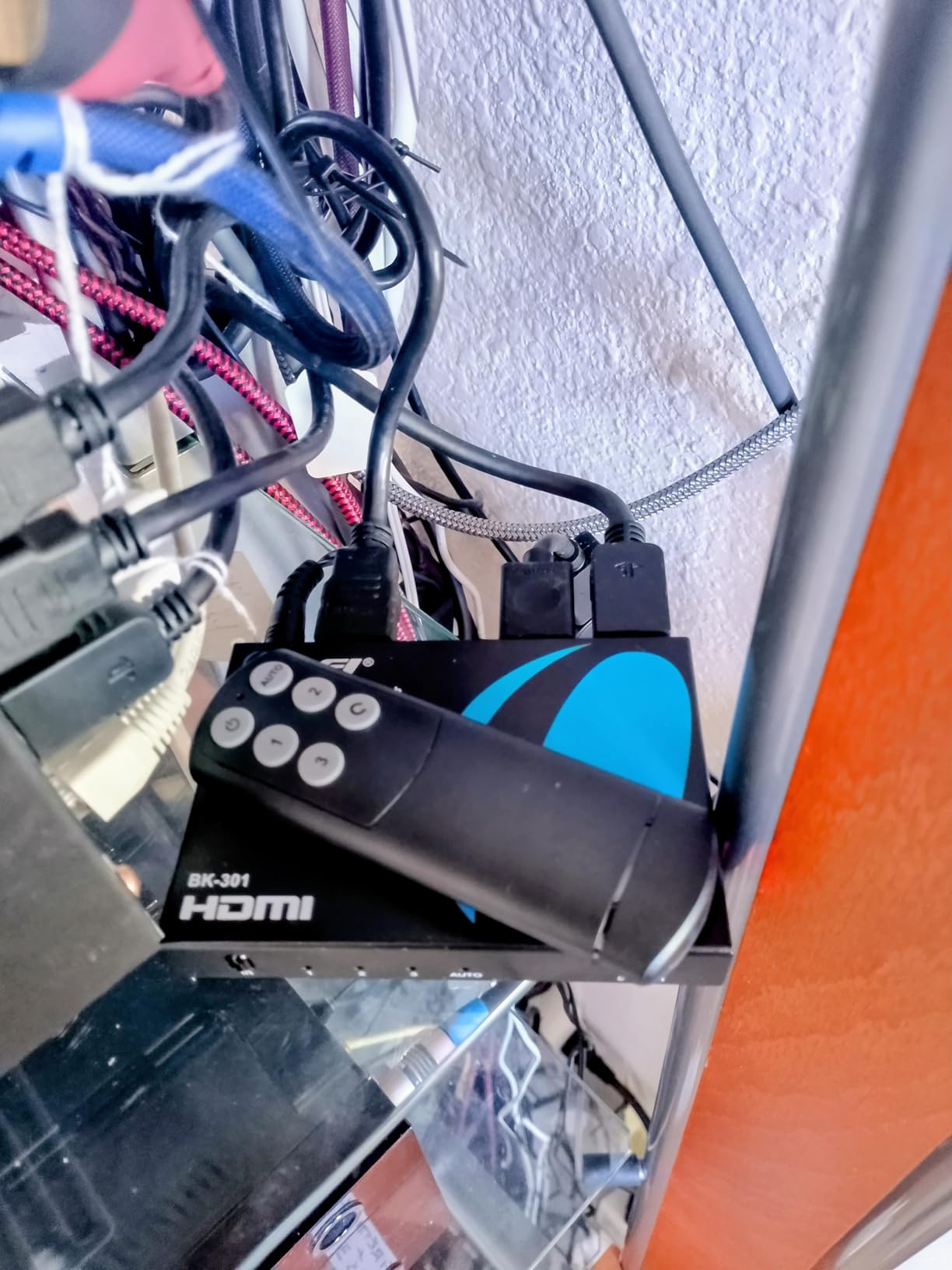 OREI 8K 3-Port HDMI 2.1 Switch, 3-in 1-Out, 8K@60Hz, Manual & Auto Switch | hdmi switch with remote, hdmi switch 4k 120hz, HDR10+, Dolby Vision, VRR, ALLM, CEC, PS5/Xbox compatible customer photo 2