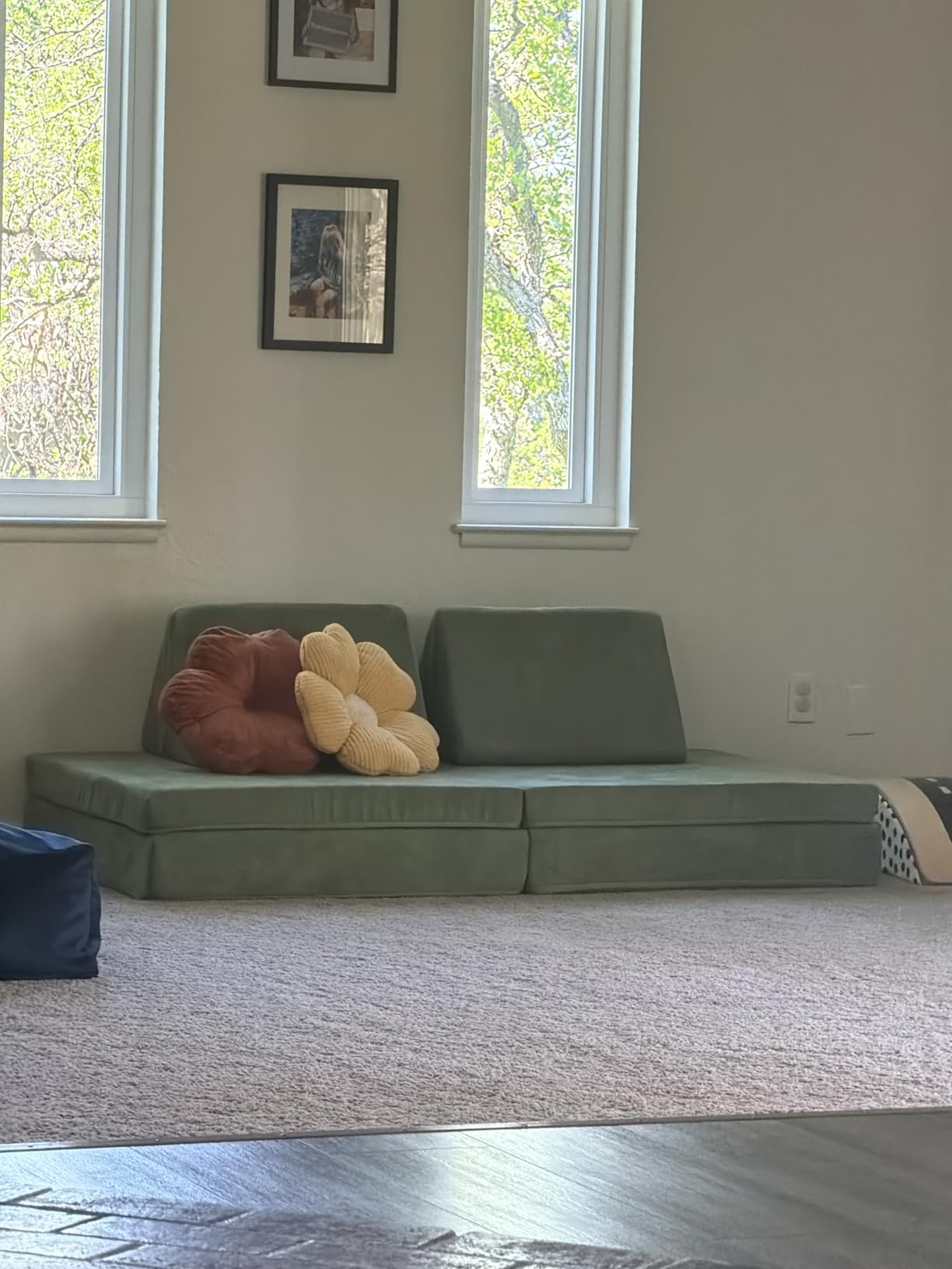 Nugget - The Original Play Couch for Kids - Modular Foam Children's Sofa for Playroom, Imagination, & Creative Open Ended Play - Washable & Convertible Playroom Furniture, Bamboo customer photo 2