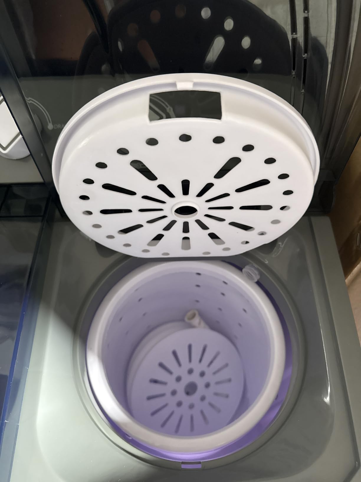 Giantex Washing Machine, 20Lbs Capacity, Washer and Spinner Combo, Portable Compact Twin Tub 12Lbs Washing and 8Lbs Spinning, Inlet and Drain Hose, Laundry Washer for Apartment RV Dorm customer photo 1