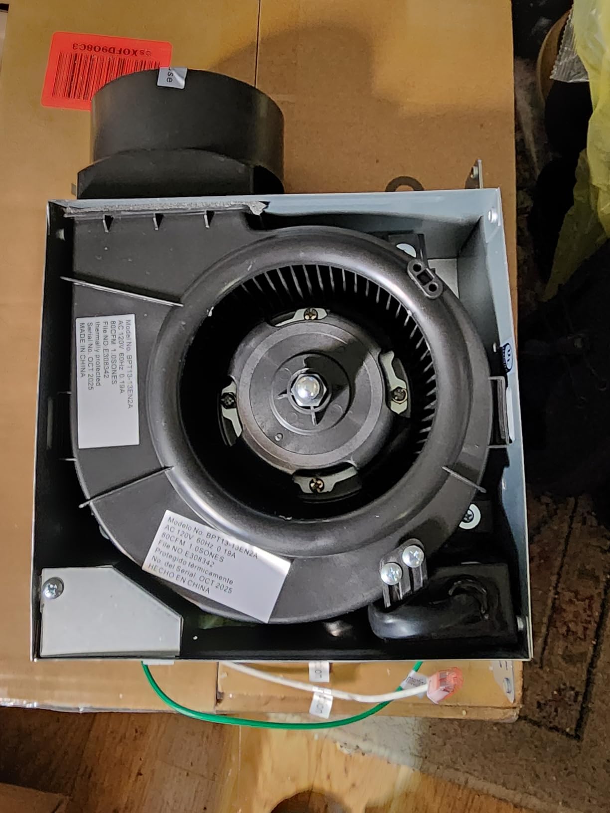 Amico Bathroom Exhaust Fan 2 Pack, 80 CFM, 1.0 Sones - UL Certified | Low Noise, Ceiling Mounted Retrofit Ventilation Fans, No Attic Access Needed, 4 Inch Duct, Ceiling Opening 7.6''x7.3'' customer photo 1
