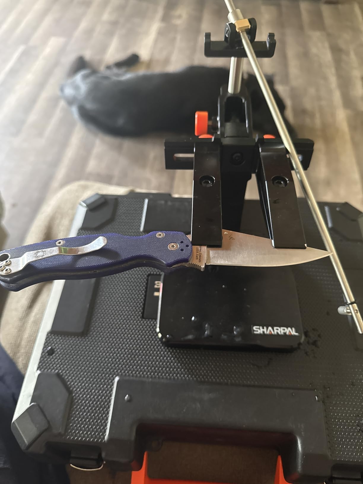 SHARPAL 202H Precision Knife Sharpening System, Adjustable Angle 10-35° | Knife Sharpener Kit, 7 Abrasive Plates (Diamond 220/325/600/1000, Whetstone 3000/6000, Leather Strop) and Giftable Carry Case customer photo 1
