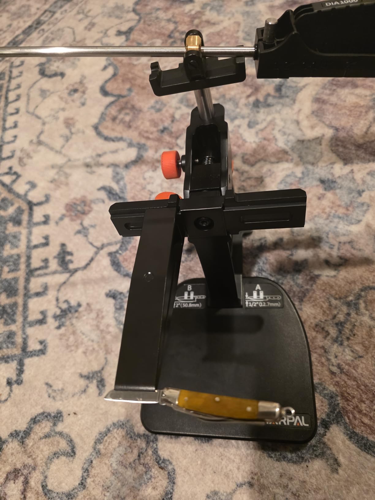 SHARPAL 202H Precision Knife Sharpening System, Adjustable Angle 10-35° | Knife Sharpener Kit, 7 Abrasive Plates (Diamond 220/325/600/1000, Whetstone 3000/6000, Leather Strop) and Giftable Carry Case customer photo 2