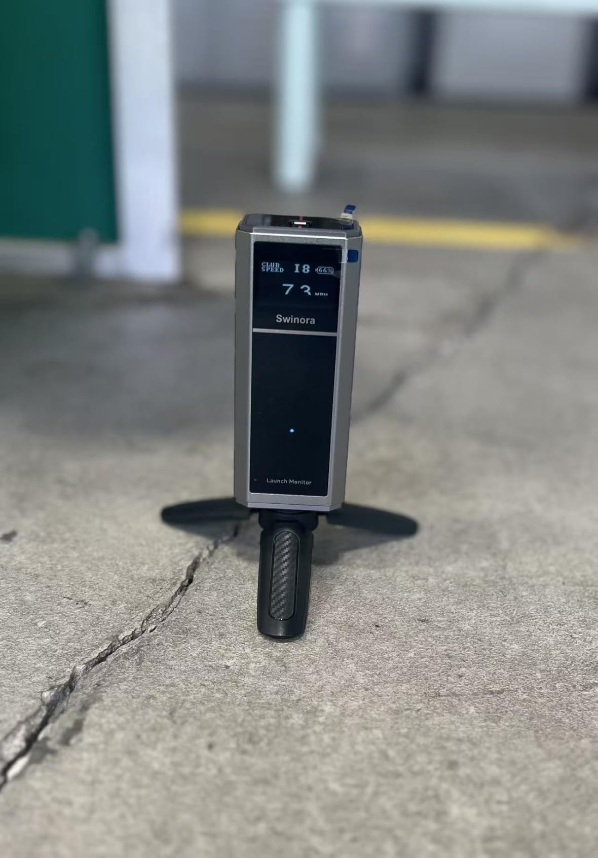 Golf Launch Monitor & Simulator: Portable Swing Analyzer with 13 Metrics, 3D Driving Range, 3D Trajectory & Video Record for iOS/Android customer photo 1