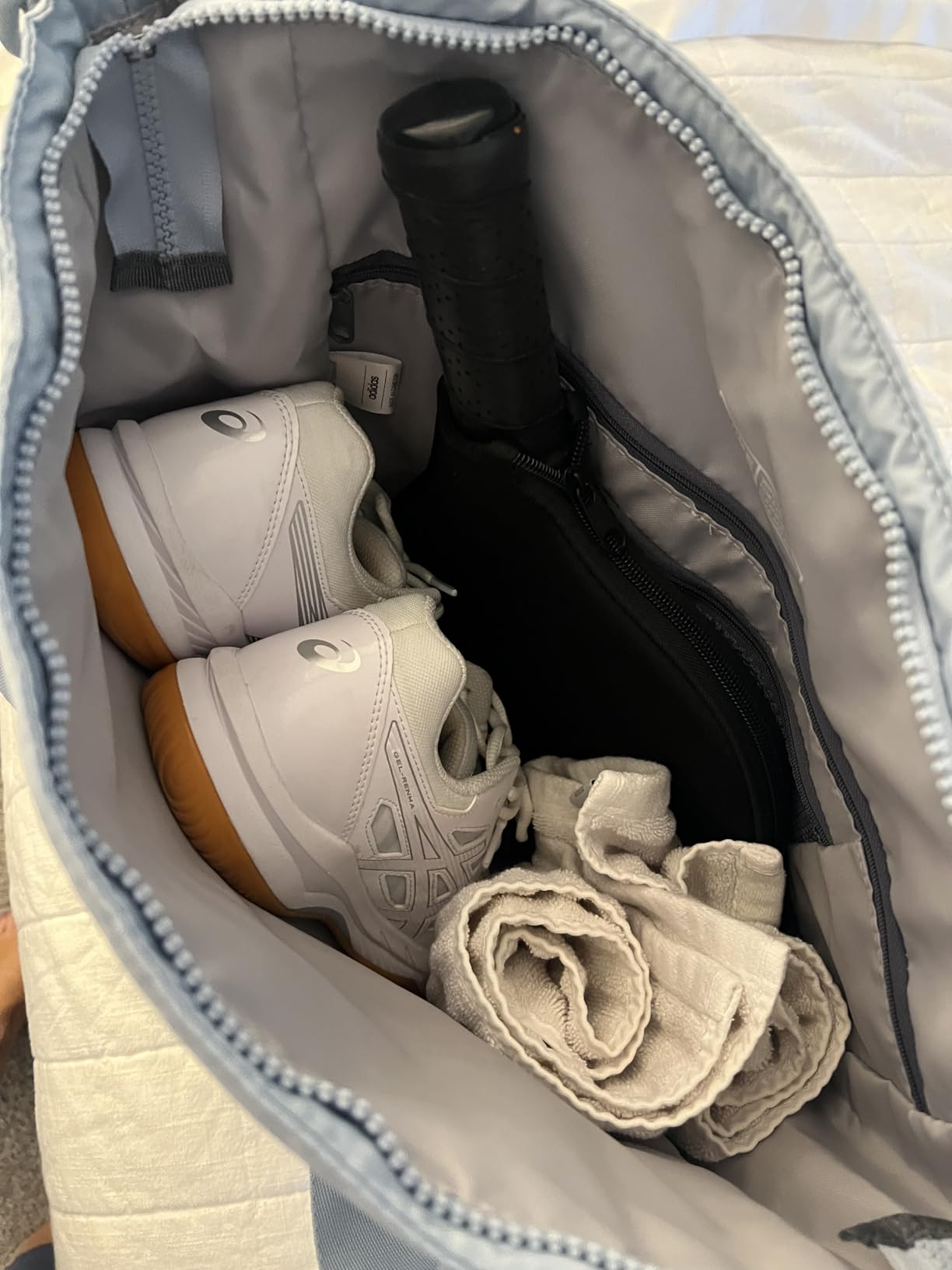 adidas All Me Tote | Roomy Interior, Wears Two Ways, Rolls With Your Suitcase, Holds Your Laptop, Open Top Tote, Everyday & Court Ready customer photo 1