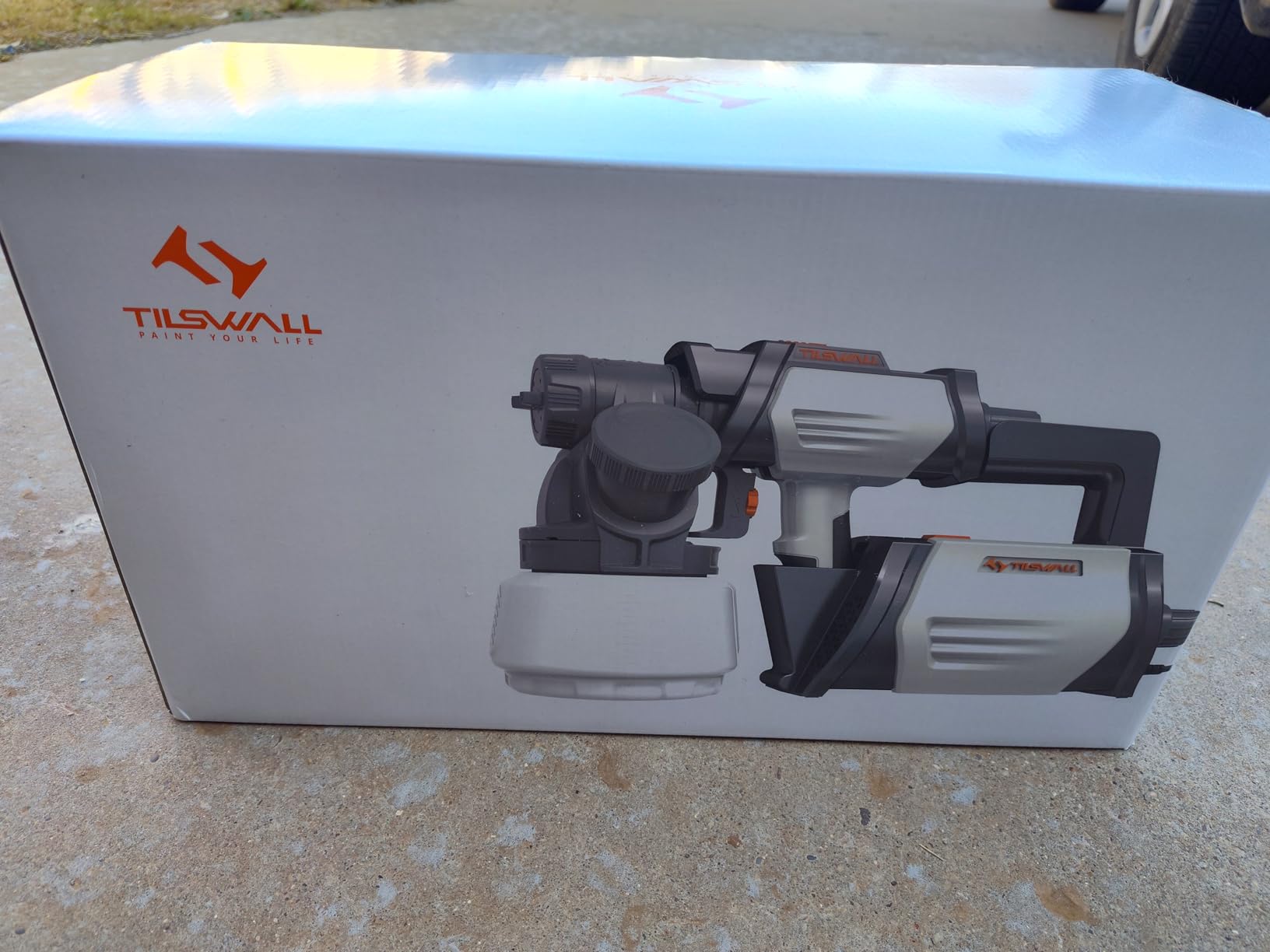 Tilswall Shark800 Paint Sprayer HVLP 800W Electric Spray Paint Gun, White | Side-Fill Refill, 4 Brass Nozzles & 3 Patterns, Adjustable Flow, 1300ml, Split Design, for Walls Furniture Cabinets Fences customer photo 1