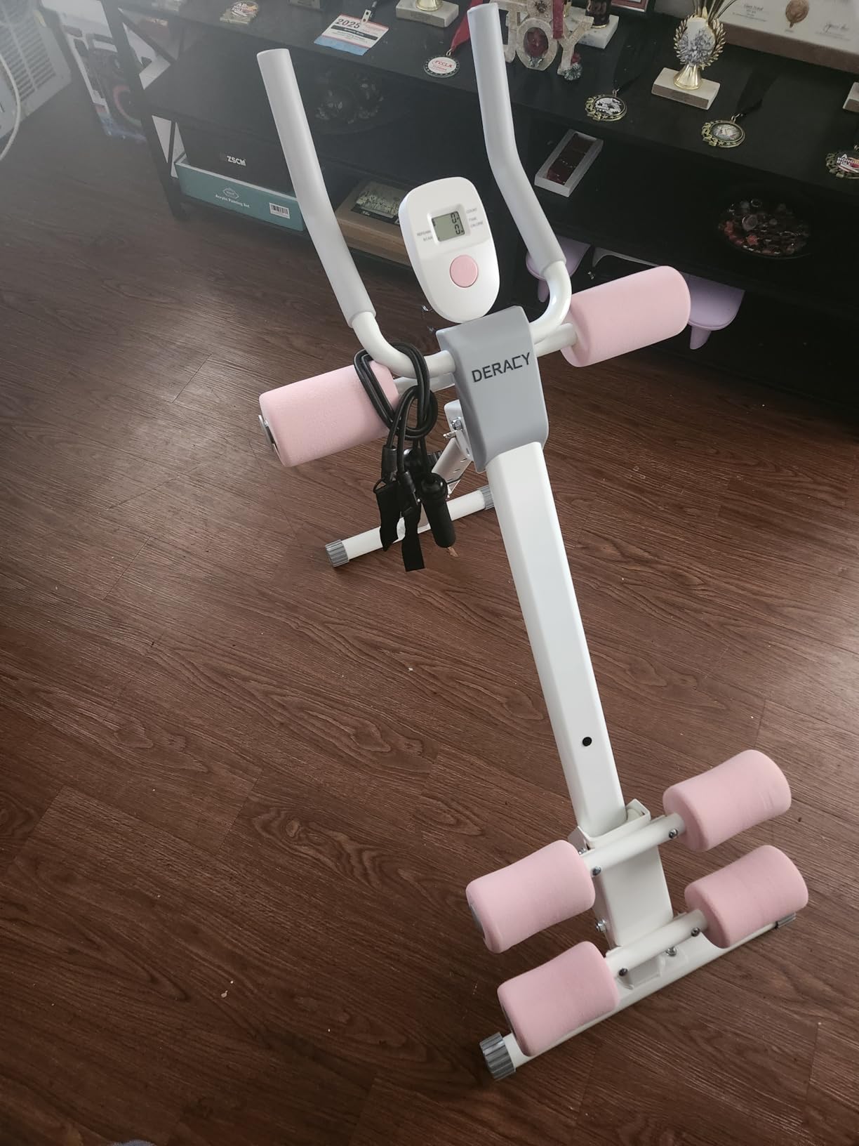 DERACY Ab Workout Machine Adjustable Ab Trainer Abdominal Trainer for Home Gym Foldable Ab Crunch Machine for Core 440 LBS customer photo 1