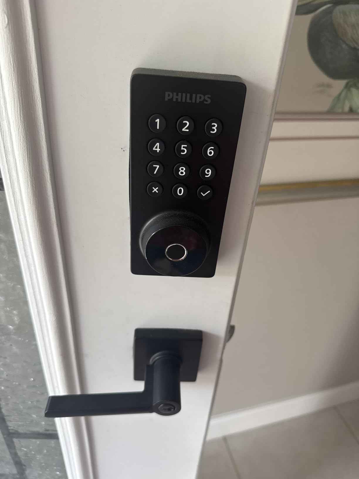 Philips Wi-Fi Smart Deadbolt Lock, Keyless Entry Door Locks for Front Door | Code / Fingerprint / APP Unlock, Remote Access, Alexa Google Voice Unlock, Auto Lock, Built in WiFi, Backlit Touchscreen customer photo 1