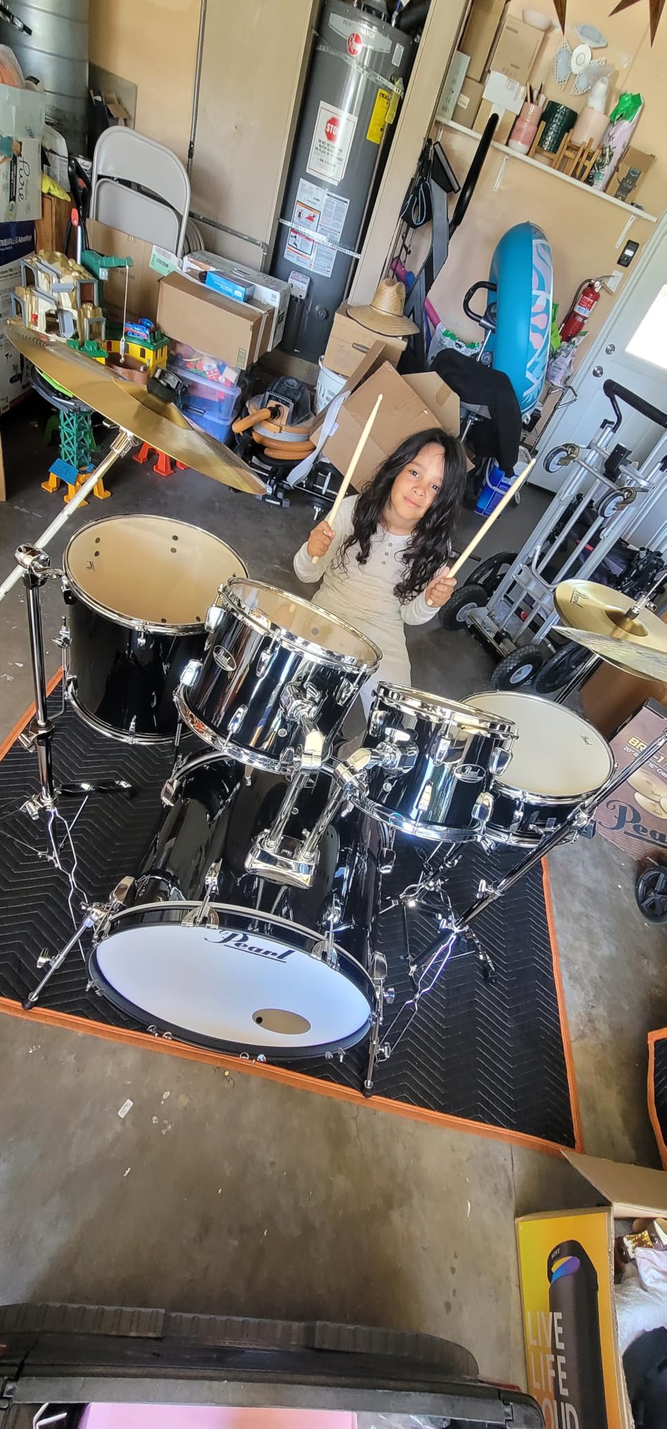 Pearl Roadshow Drum Set 5-Piece Complete Kit with Upgraded BRD Cymbals and Additional Cymbal Stand customer photo 1