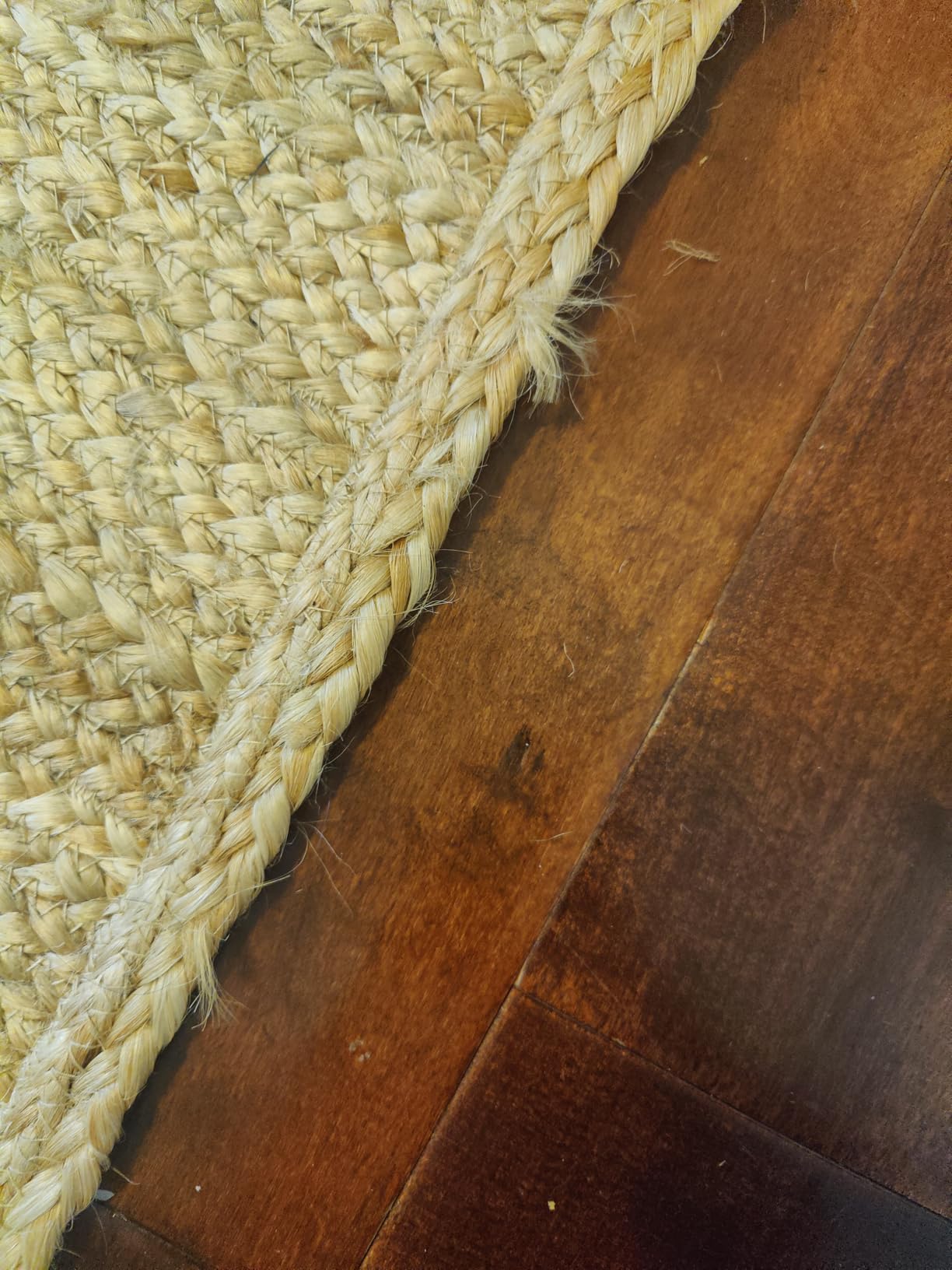 Natural Jute Area Rug 9'x12' Hand Braided Farmhouse Rug Living Room Bedroom customer photo 1