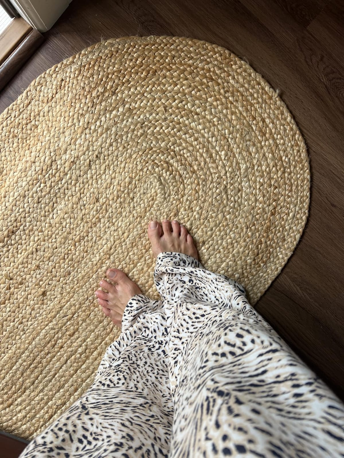 Natural Jute Area Rug 9'x12' Hand Braided Farmhouse Rug Living Room Bedroom customer photo 2