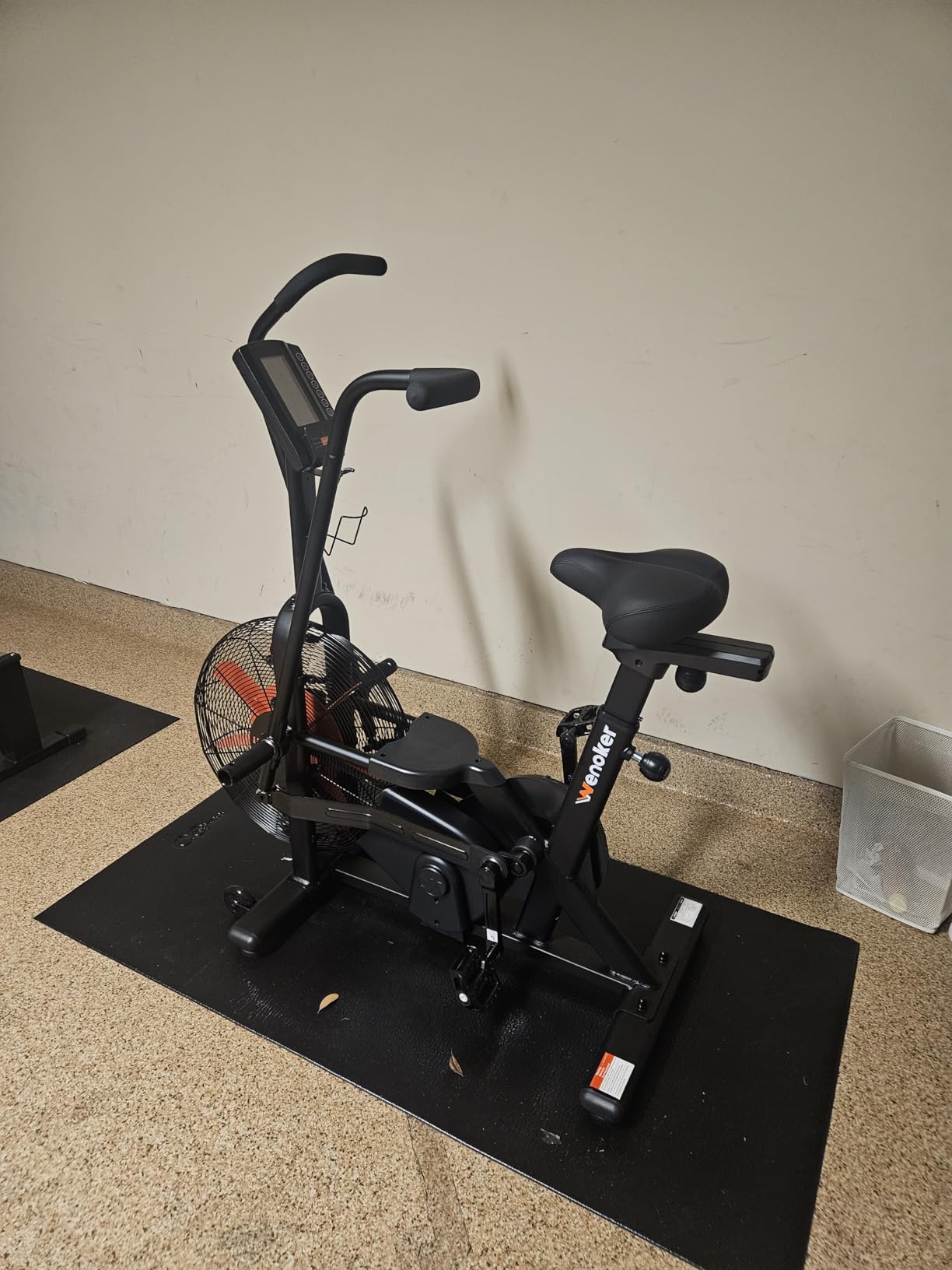 Wenoker Exercise Bike, Air Bike with Smart APP, ISCC PLUS Certified, Dual Action Handlebars Stationary Fan Bike 350LBS Capacity for Home Gym HIIT Full Body Workout customer photo 1
