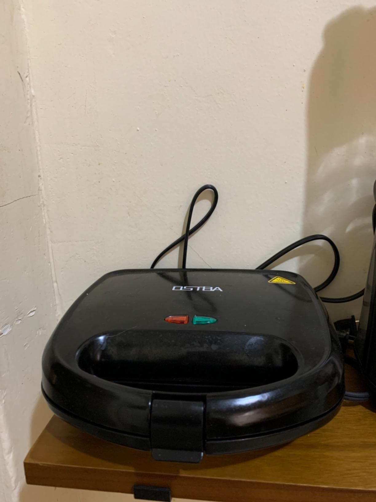 OSTBA Sandwich Maker & Panini Press, 2 Slice Grilled Cheese Maker with Non-stick Grill Plates, Indicator Lights, Cool Touch Handle, Easy to Clean and Store, 750W customer photo 2