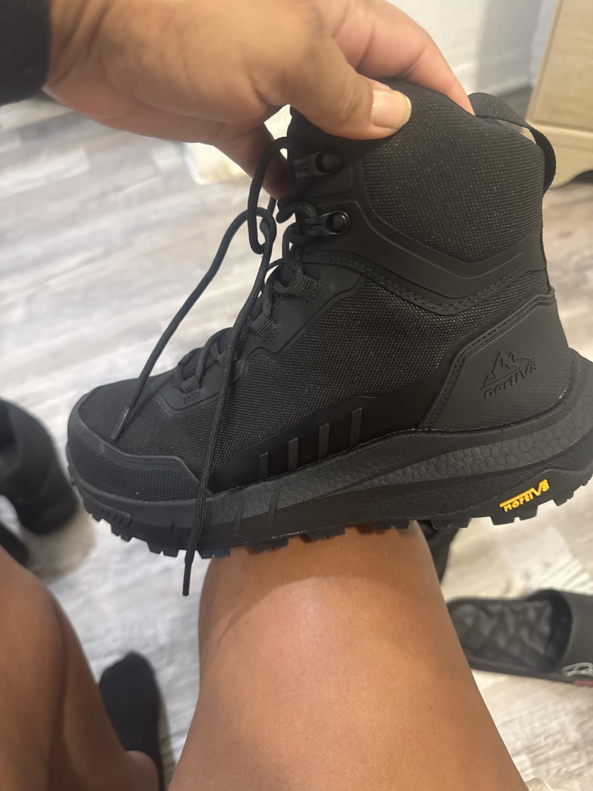 Men's Composite Toe Work Boots Slip Resistant | ASTM F2413-24 Safety Work Boots with Zipper Lightweight Comfort for all-day work for Warehouse Construction, Terrascope-nano customer photo 2