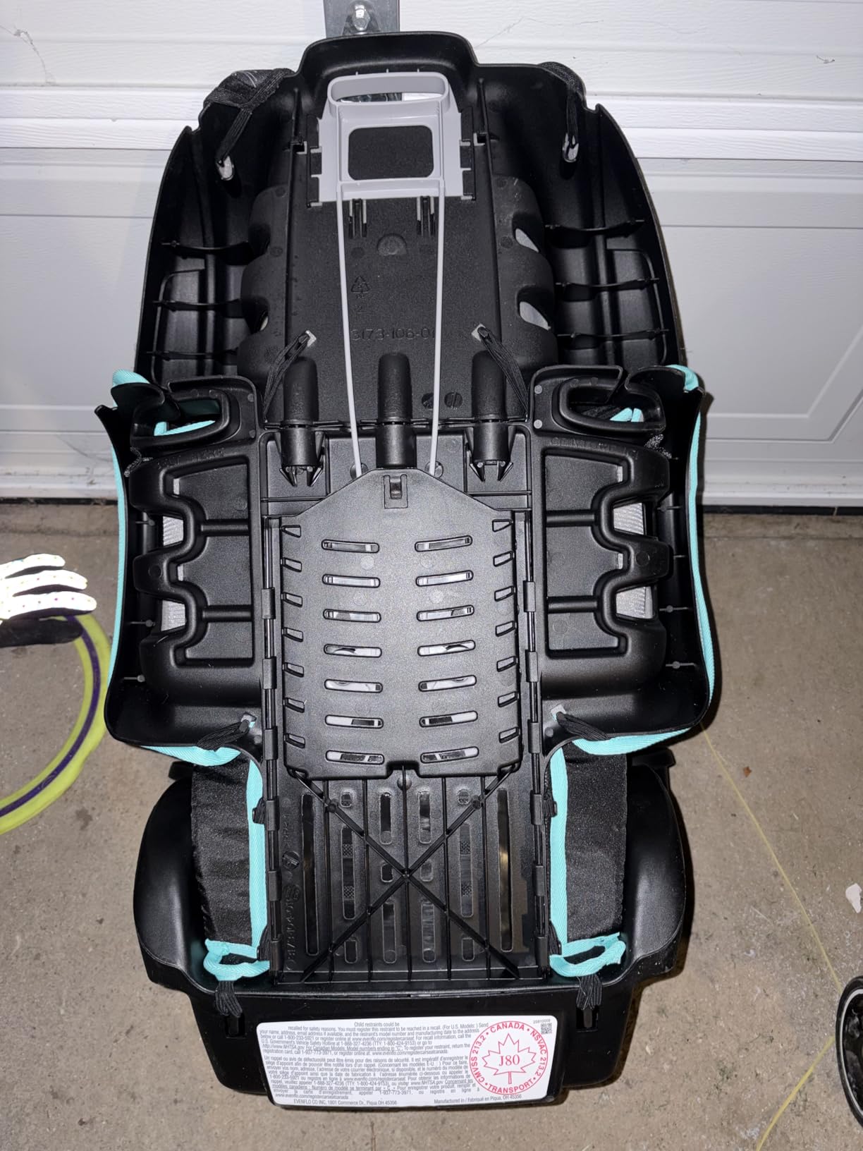 Evenflo GoTime LX Booster Car Seat (Astro Blue) | 2 Modes of Use, High Back Booster Converts to No Back Booster, 40-120 lbs. (Astro Blue) customer photo 2