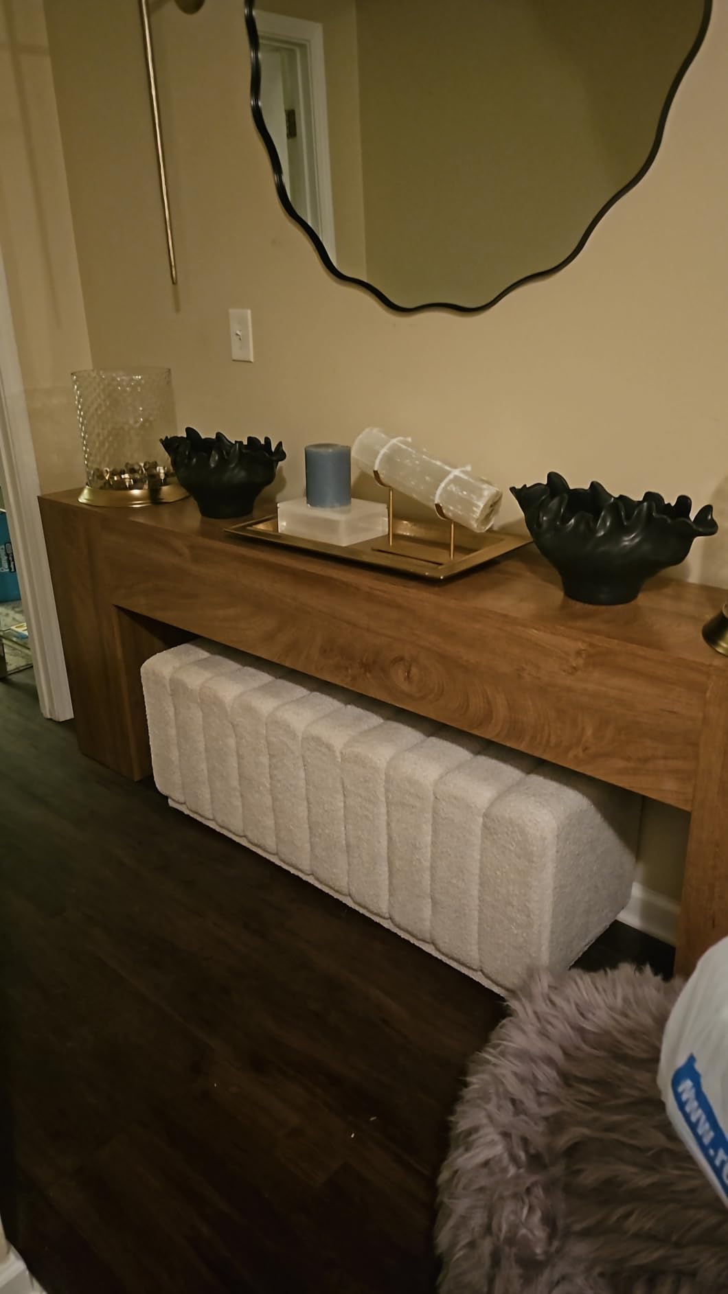 Epecoya Extra Long Console Tables for Entryway 86-Inch, Natural Oak Brown | Farmhouse Couch Table Behind Sofa Wooden, Modern Entryway Table for Entrance, Hallway, Living Room, Apartment customer photo 1
