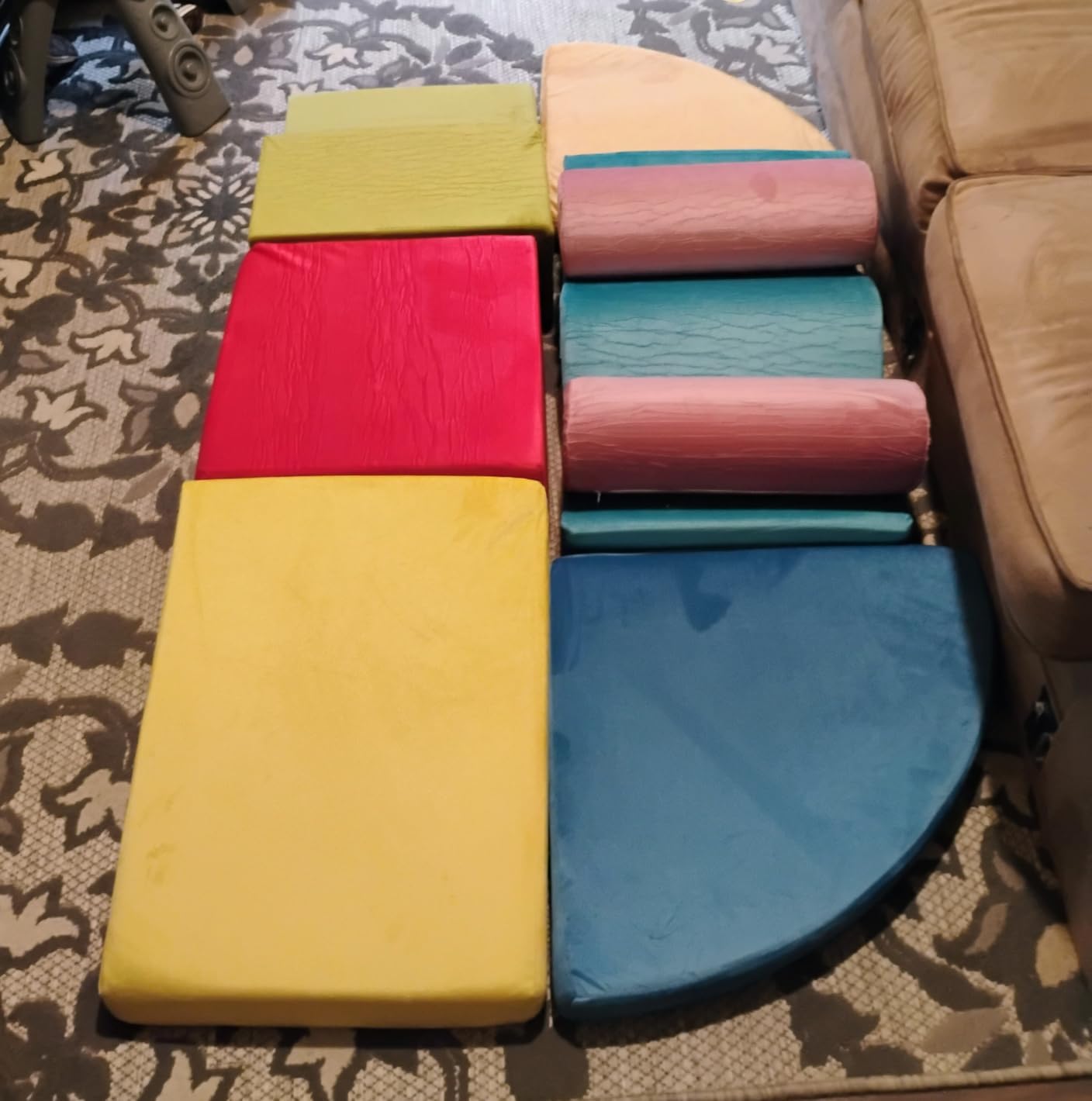 YENING Foam Climbing Blocks for Toddlers 1-3 Baby Climbing Toys for 1 Year Old Soft Play Set for Babies 6-12 Months Indoor 8 Piece customer photo 1