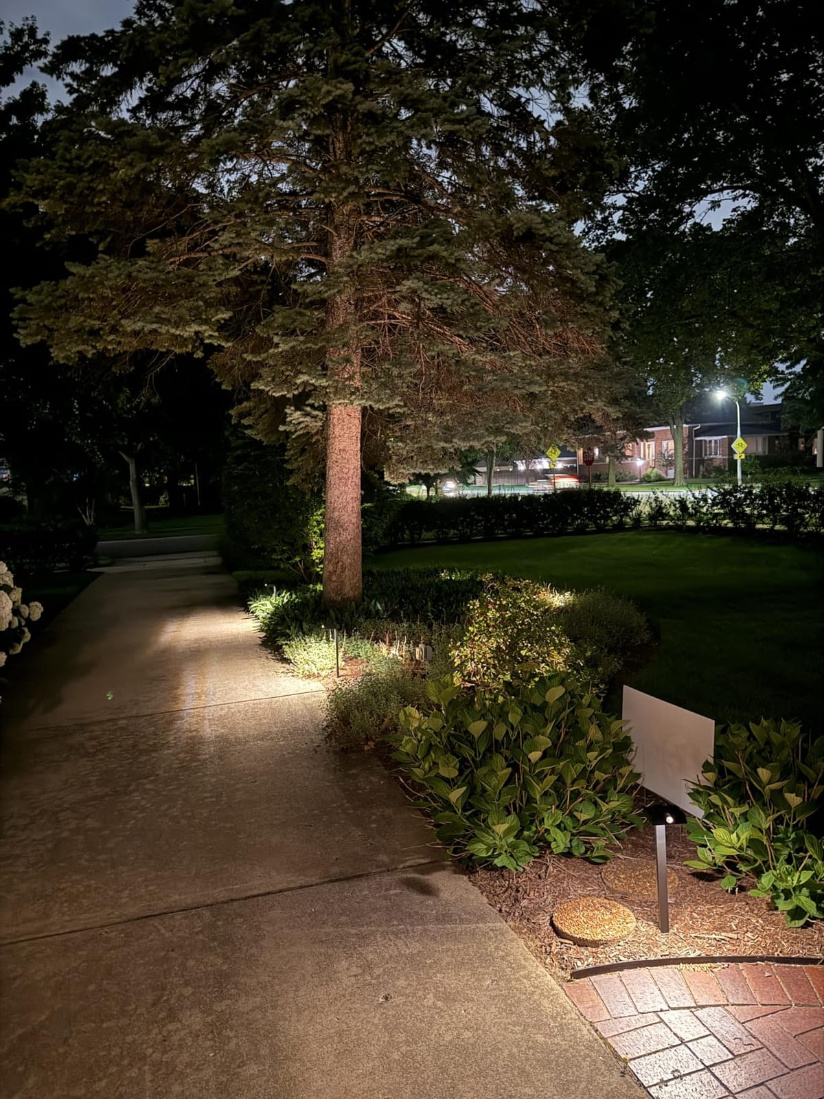 XMCOSY+ Solar Pathway Lights, 6 Pack Metal Motion Sensor Outdoor Lights | 300LM Bright Landscape Lights, All-Night Lighting, IP65 Waterproof Garden Light for Yard, Driveway & Walkway, Warm/Cool White customer photo 2