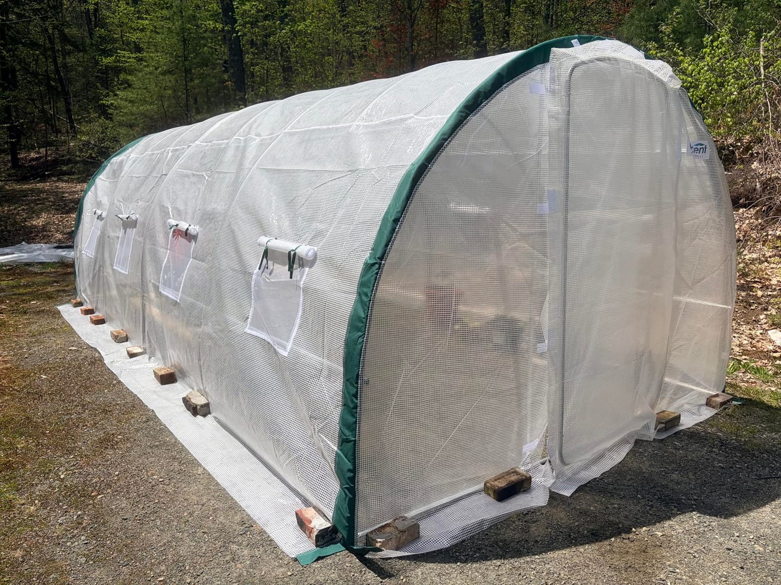 Quictent 20x10x6.6 FT Premium Greenhouse for Outdoors with 2 Door Frames, Reinforced Top Structure & Cover, Large Heavy Duty Walk-in Tunnel Hoop Green House for Garden Backyard Flower Winter, White customer photo 1