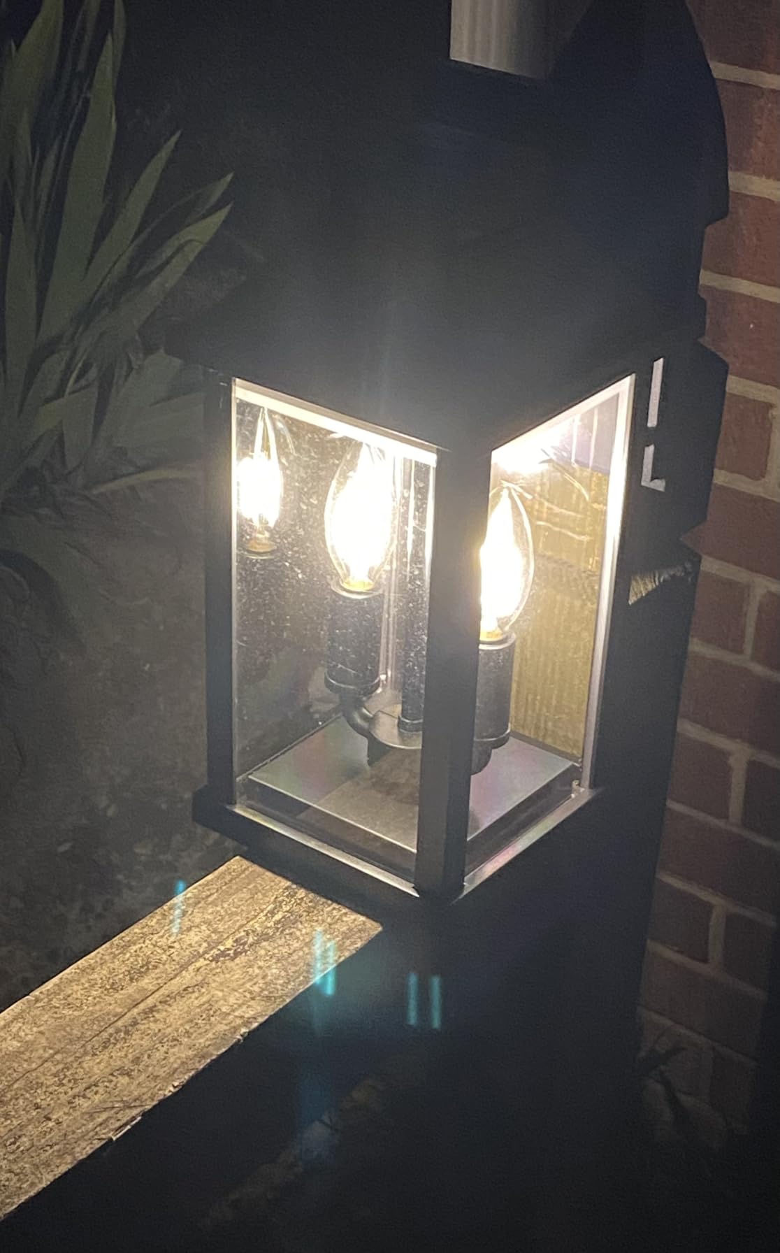 ropelux Solar Lights Outdoor Waterproof, 3 Modes Porch Lights, Motion Sensor Outside Light for House, Outdoor Wall Lights Lantern, Exterior Lighting Fixtures for Garden Patio Fence Yard Garage, 2Pack customer photo 1