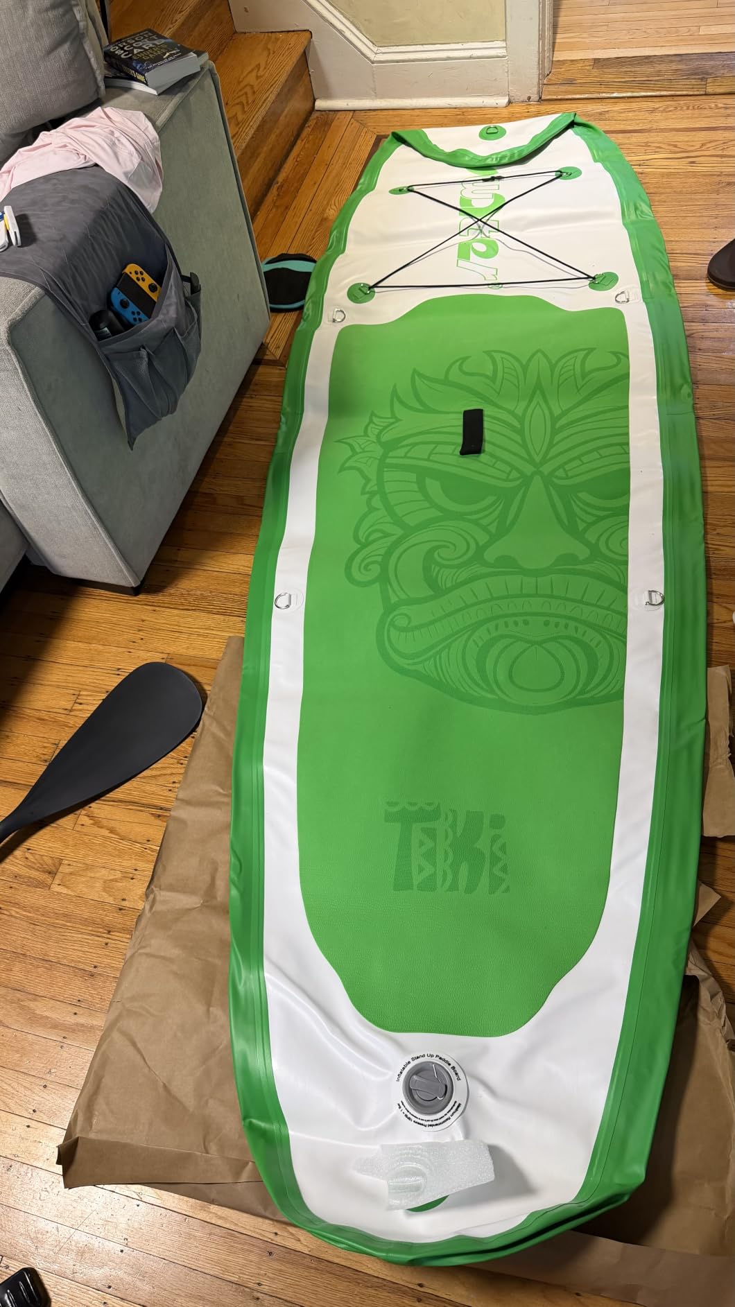 FunWater Inflatable Stand Up Paddle Board with Beginners SUP Accessories | 10'6'' SUP, Anti-Slip EVA Deck, 200-600lbs Capacity/Big Fin, Inflatable Paddle Boards for Adults & Youth of All Skill Levels customer photo 2