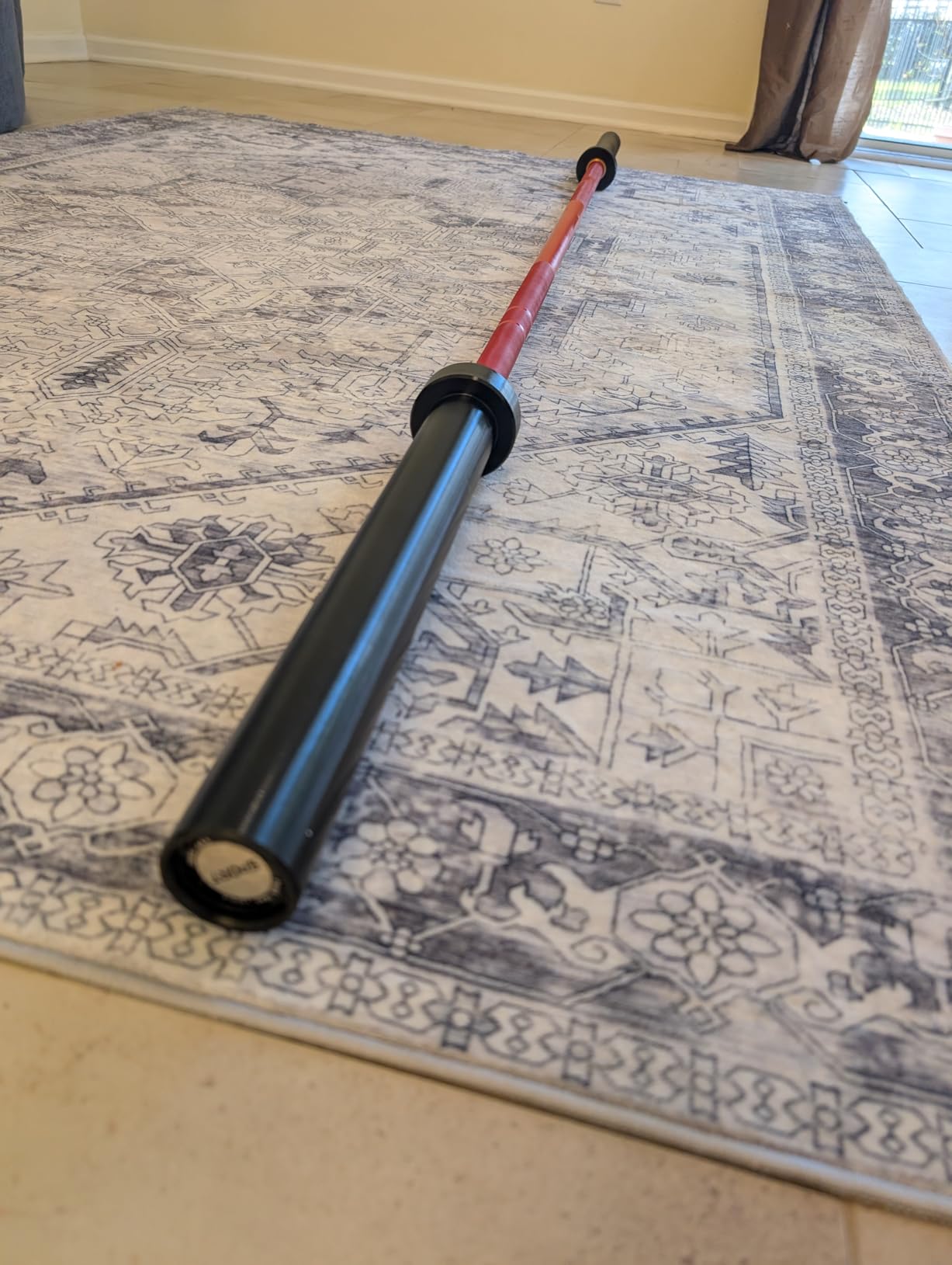7FT Olympic Barbell, 1500LBS Weight Bar For Weightlifting and Powerlifting | 45lb Olympic Bar with Needle Bearings & Brass Bushings customer photo 2