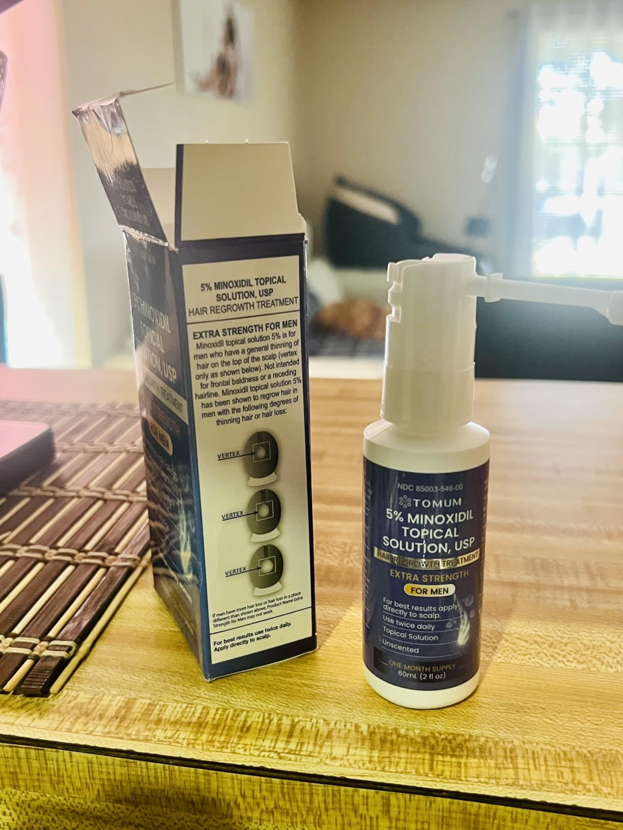 TOMUM 5% Minoxidil Beard Growth Kit for Men - Hair & Beard Regrowth Serum, Helps Fill Patchy Beards, Thicker Fuller Facial & Scalp Hair, Topical Solution customer photo 1