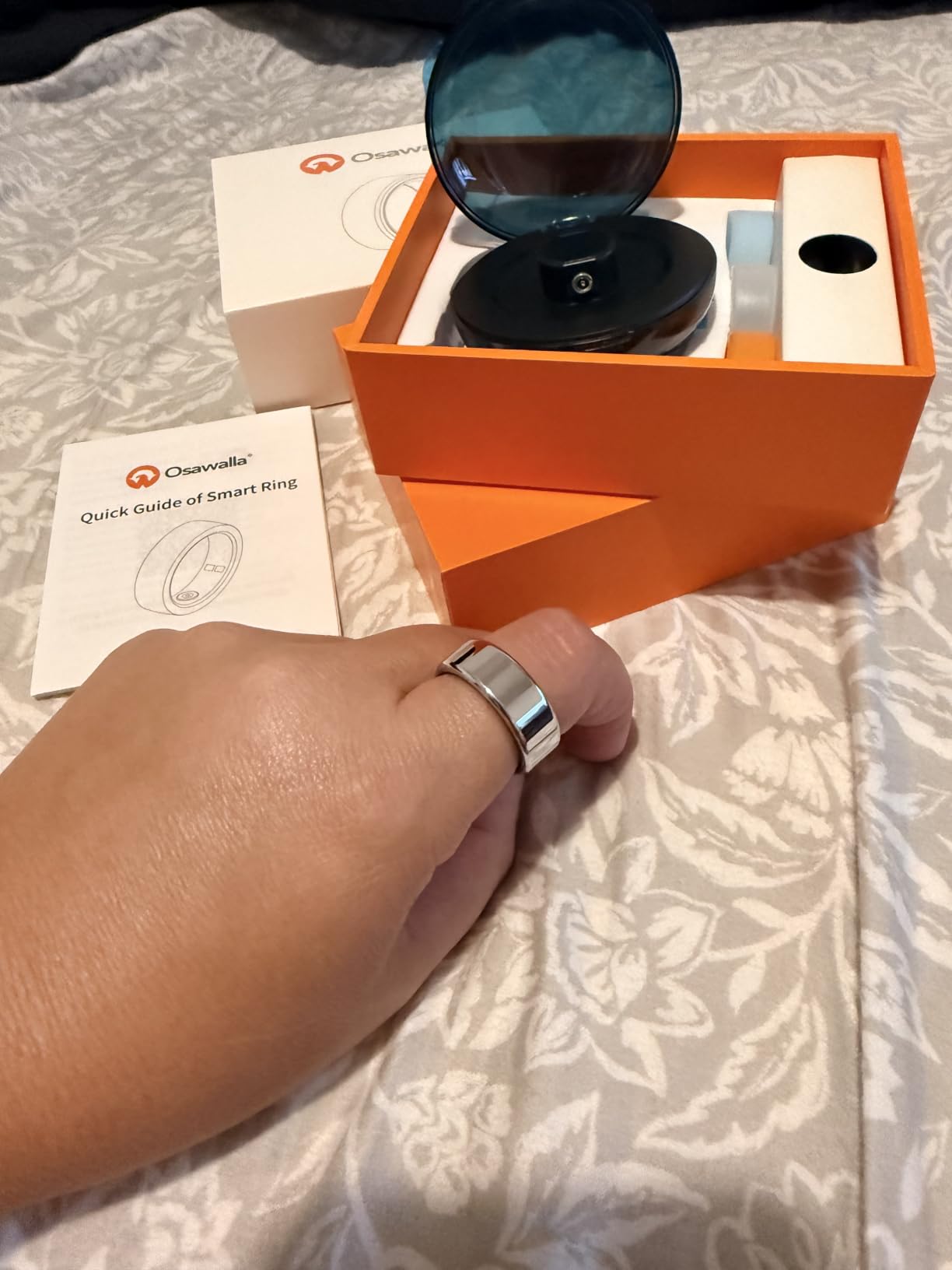 Smart Ring for Women Men, Fitness Tracker Ring, Heart Rate, Blood Oxygen, Step Tracker, Sleep Tracker, Meditation Assistance, No Subscription Fee, IP68 Waterproof, 2026 New Holiday Gifts (Silver 8) customer photo 2