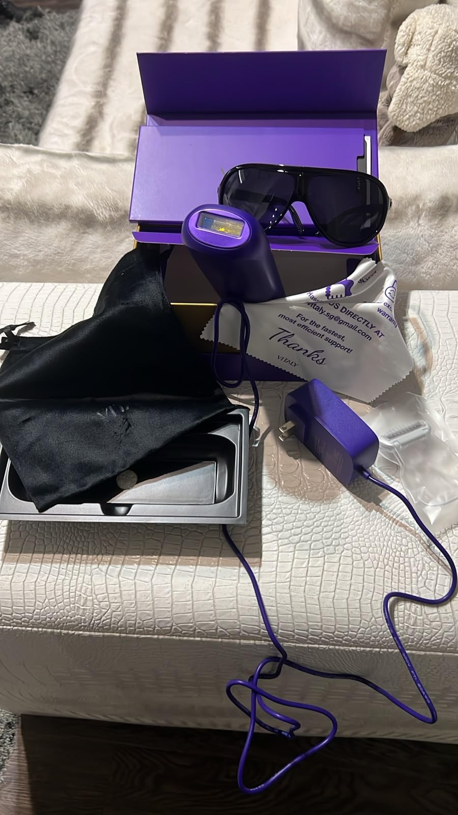 IPL Laser Hair Removal Device For Women: Permanent Hair Removal with Ice Cooling, Safe Skin Sensor & Auto Flashing & Nearly Painless & Long-Lasting Results For Fast Full Body, Holiday Gifts customer photo 2