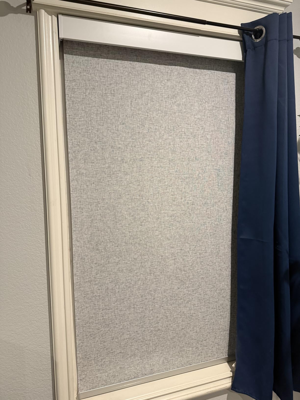 Motorized Blinds with Remote, 100% Blackout Motorized Roller Shades | Compatible with Apple HomeKit Alexa Google Home-Voice and app Control, Smart Blinds Custom Size(Linen Stone-01) customer photo 1