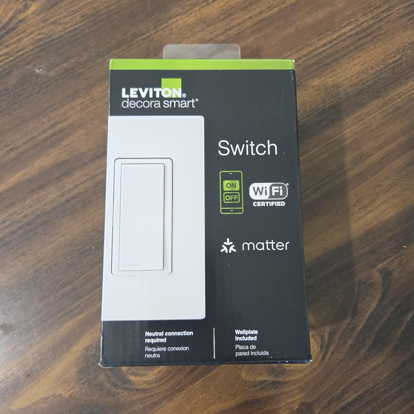 Leviton Decora Smart Switch, Wi-Fi, Works with Matter, Alexa, Google Assistant, Apple Home/Siri & Wired or Wirefree 3-Way, Neutral Wire Required, D315S-1RW, White customer photo 2