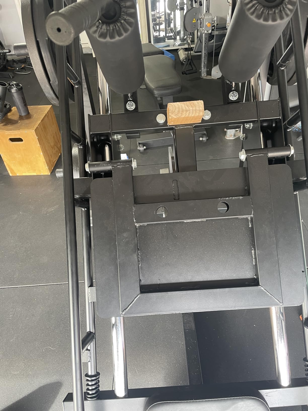 Dripex Leg Press Hack Squat Machine Combo for Home Gym, Adjustable Leg Press Machine for Full Lower Body Workout, Upgraded Leg Press with Transport Wheels and Weight Storage, Weight Plates Not Included customer photo 1