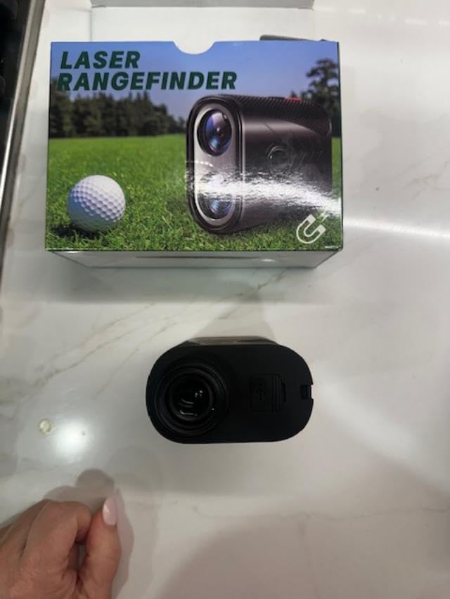Golf Rangefinder with Slope, 1200 Yards Range Finder Golf, 7X Magnification Laser Rangefinder with Flag Pole Locking Vibration, Rechargeable Range Finder with Magnet Stripe, Golf Accessories for Men customer photo 2