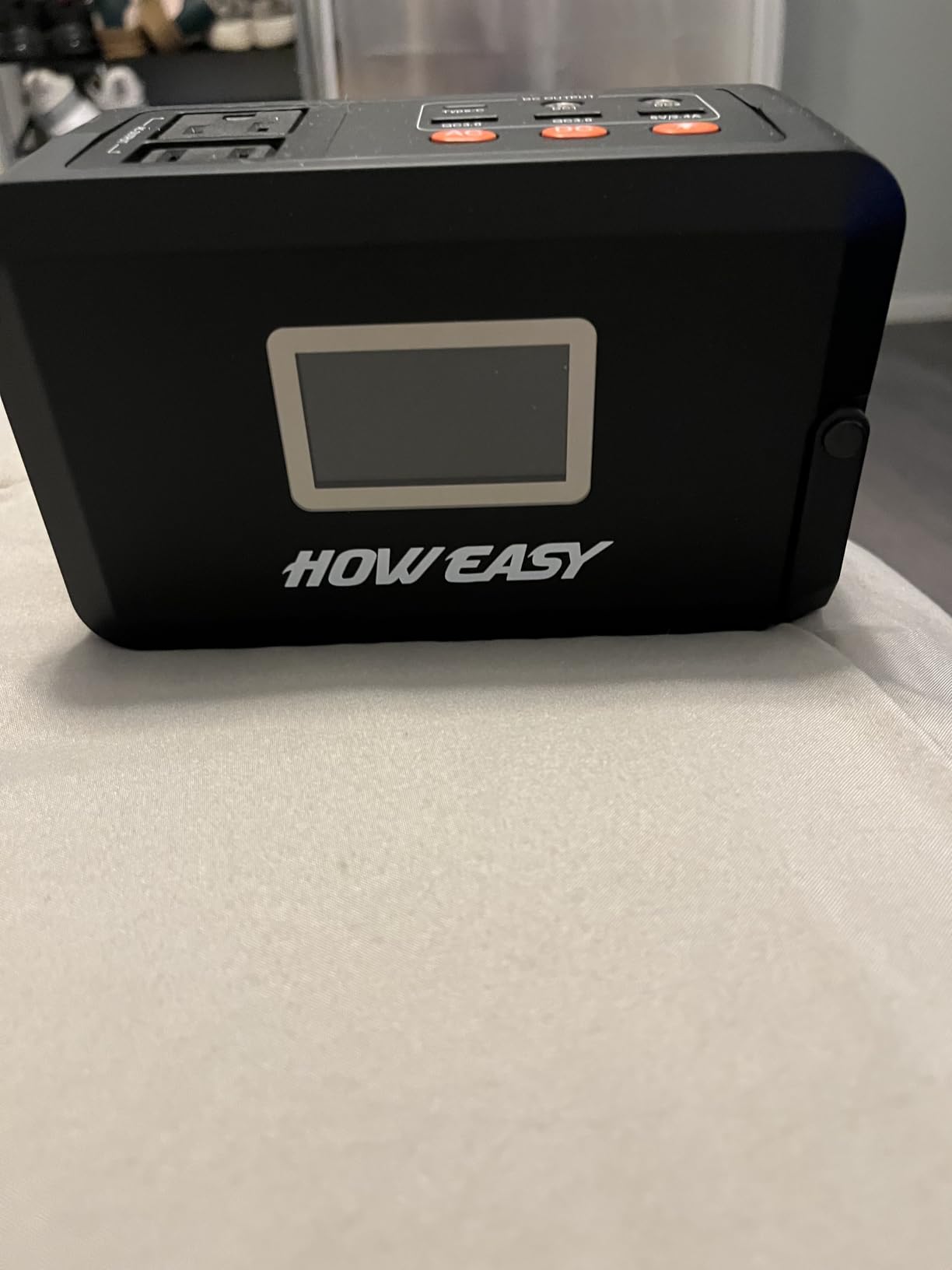 HOWEASY Portable Power Station 300W, 222Wh Solar Generator | Foldable 60W Solar Panel, Fast Charging Power Bank with AC Outlet 110V for Outages, Camping, RV, Emergencies customer photo 2