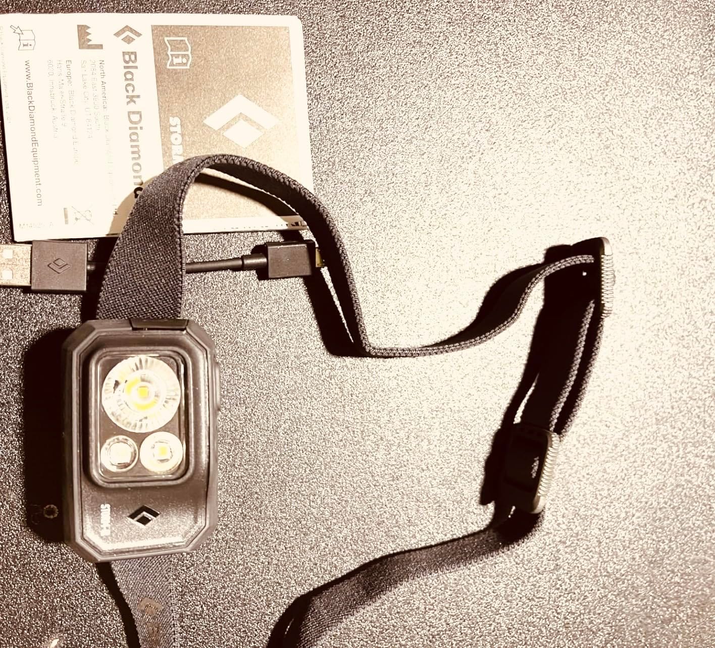 BLACK DIAMOND Storm 500-R Headlamp, Rechargeable, Dimmable, 500 Lumens with Red Night Vision and RGB Night Vision for Route Finding customer photo 1
